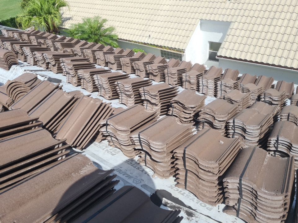 Residential Roofing Installation using Eagle Roofing Tile by BLUES BROTHERS ROOFING