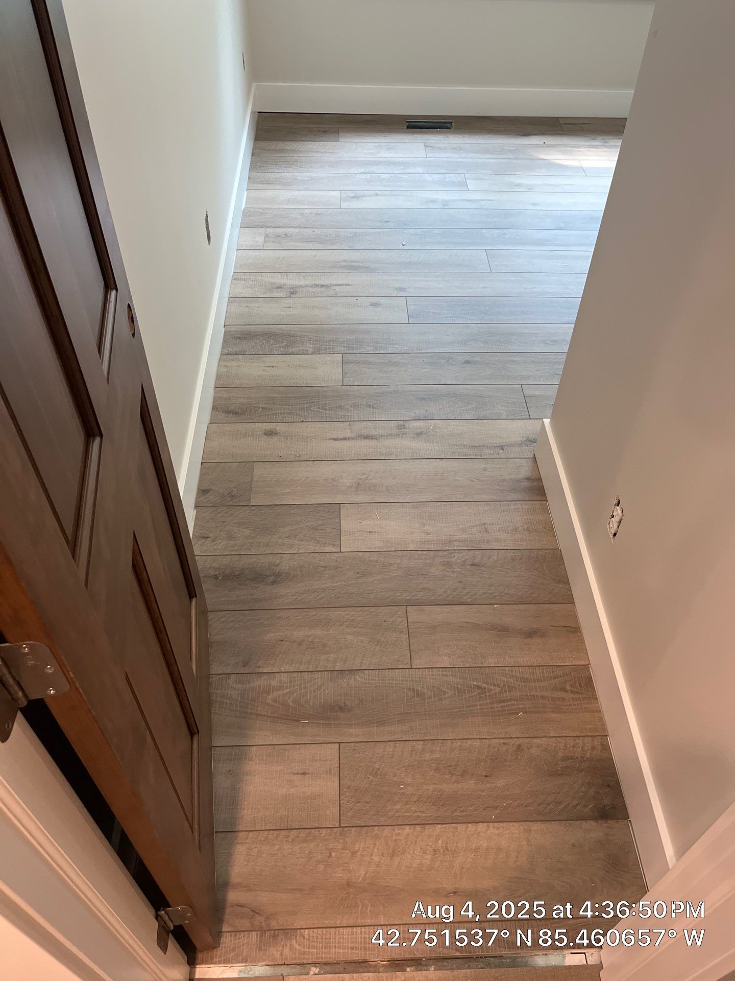 Installation of LVP in Middleville, Michigan by RTBaldwin Hardwood Floors
