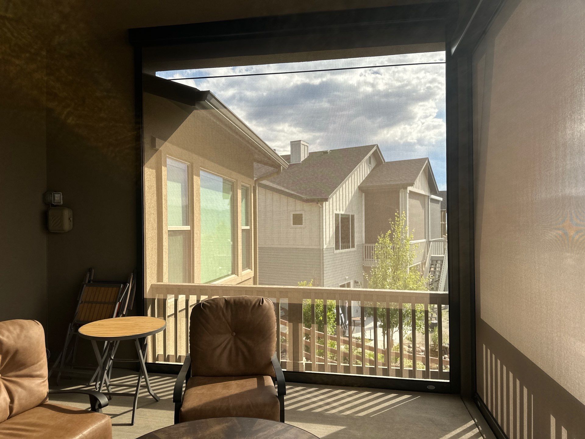Motorized Screens using Progressive MagnaTrack Screens by Outdoor Solutions Colorado