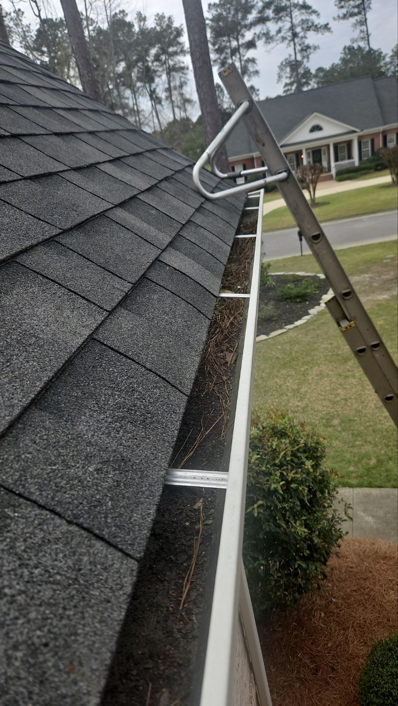 Roof Repair with PermaBoots, Gutter Installation, Cleaning, using 6" Seamless Gutters and Leaf Filter Guards by Indigo State Roofing