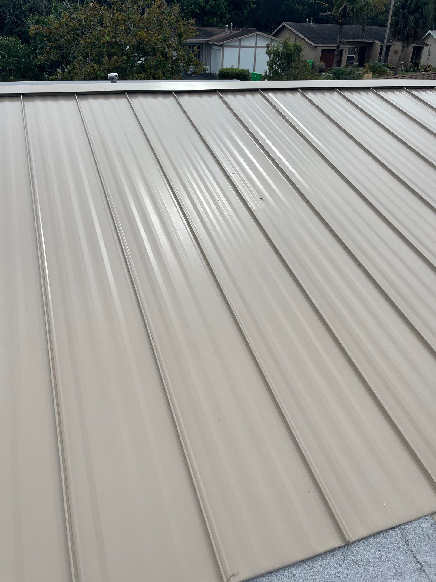 Sandstone Standing Seam by Reimagine Roofing