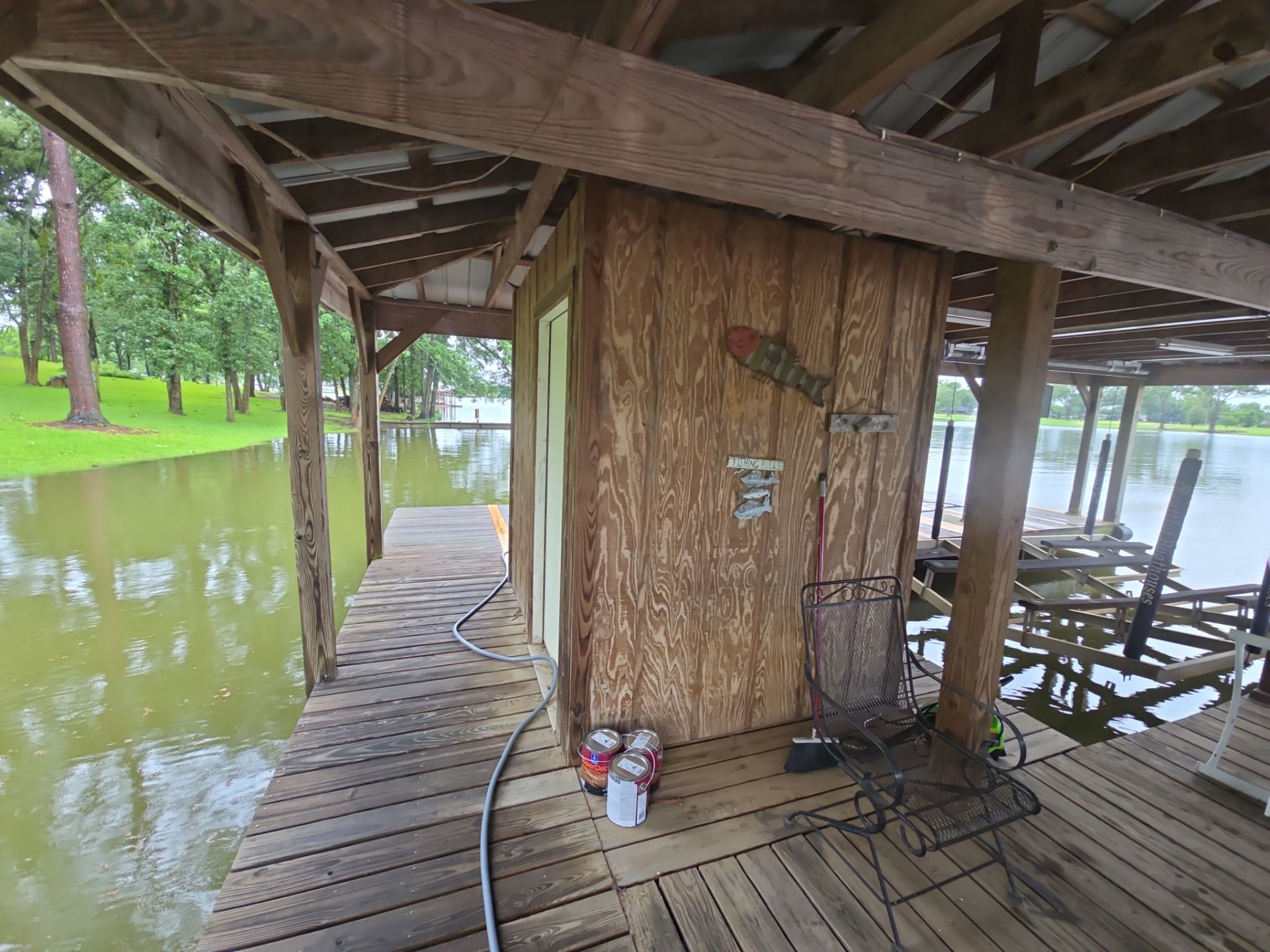 Lake House Deck Restaining in Flint, Texas by Quality Coats Painting