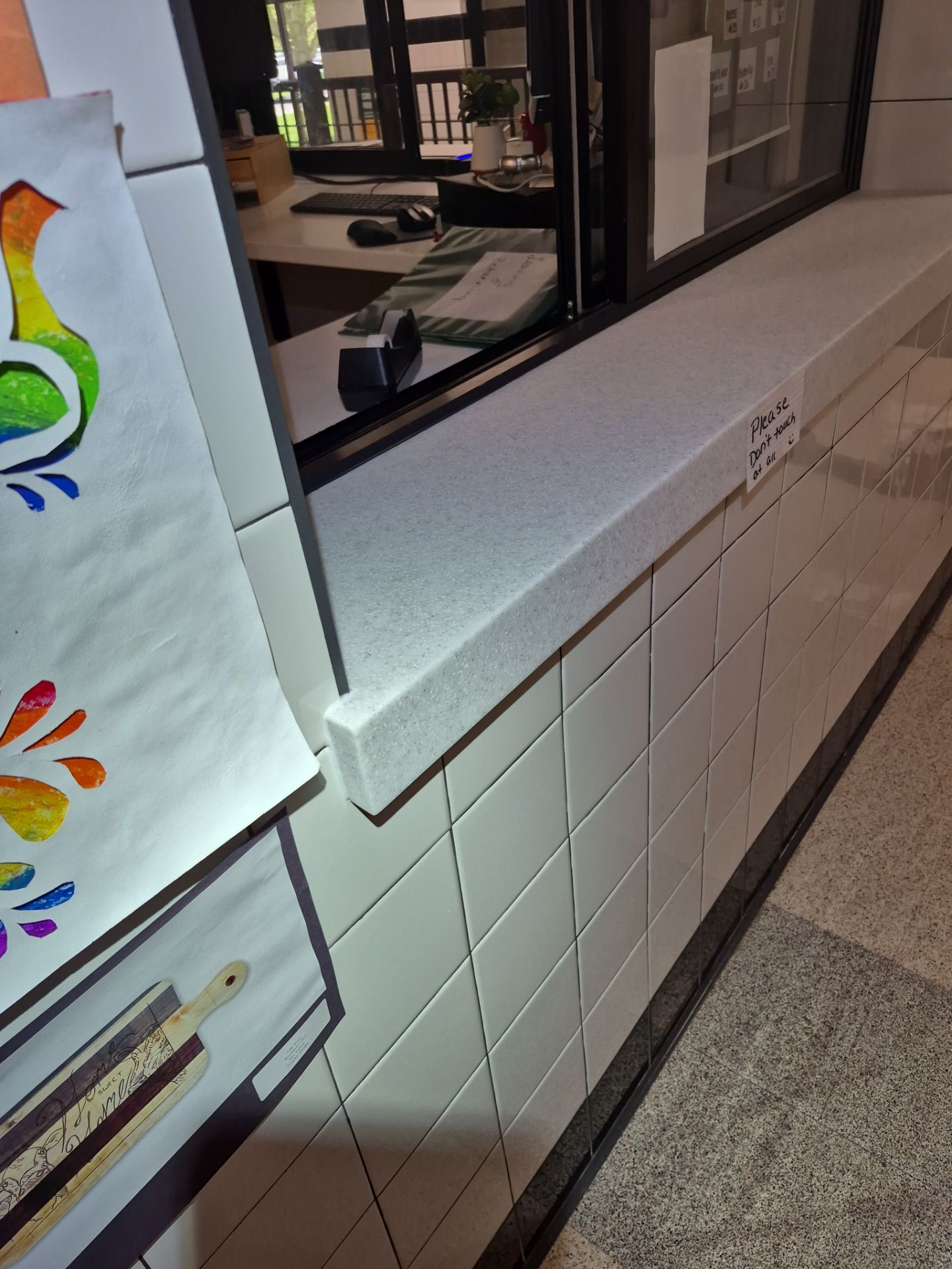 School Office Window Sill by Case Construction