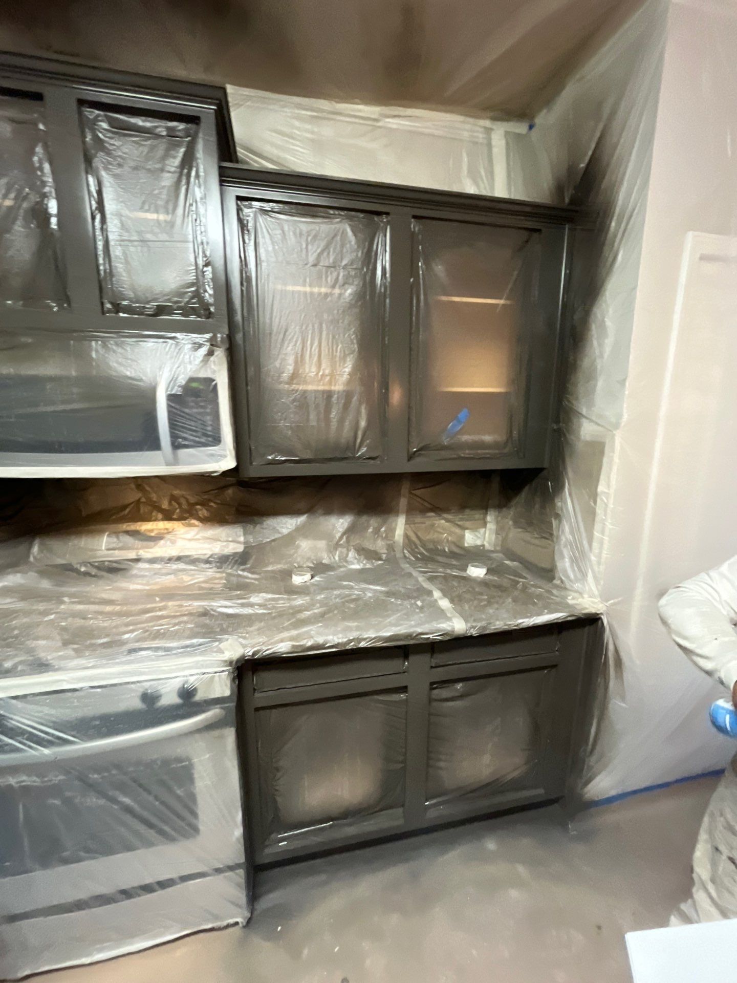 Interior Kitchen Cabinet Repaint in Cumming by Five Star Painting