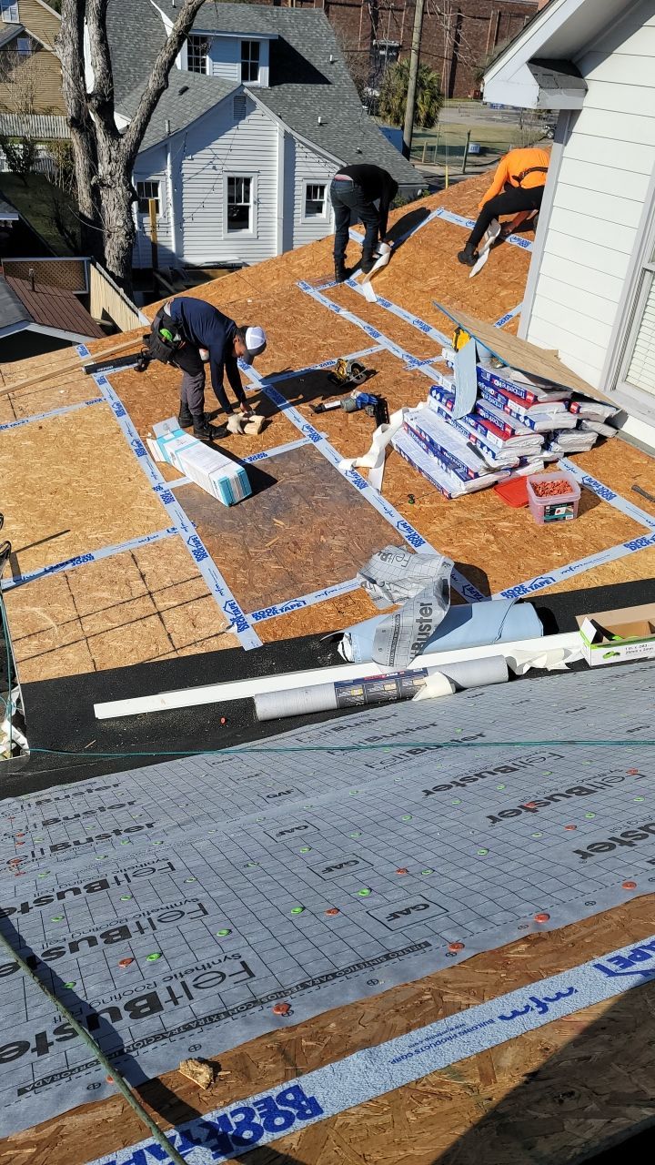 Residential Roofing Installation using Roof Replacement by American Roofing & Construction LLC