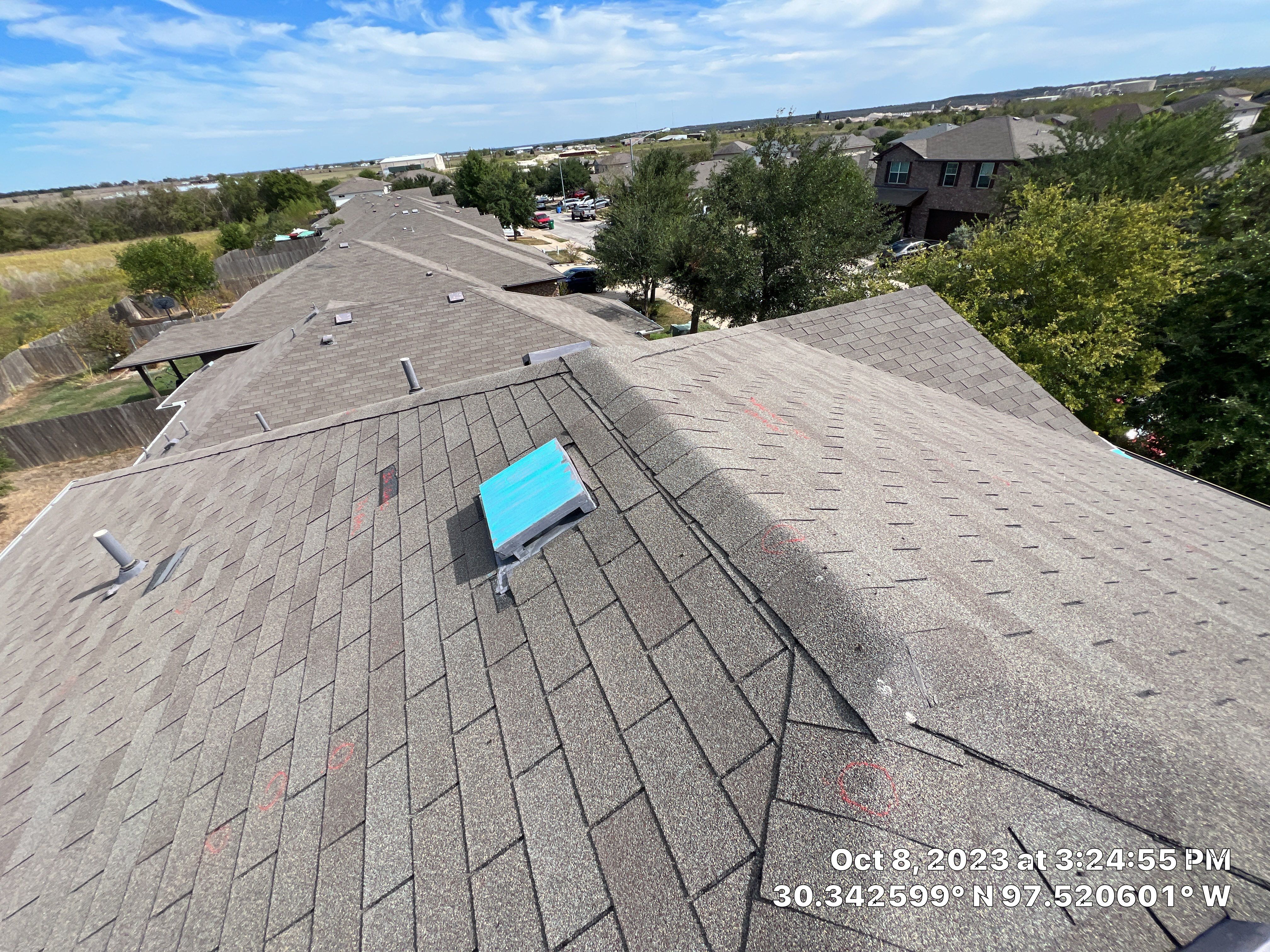 Full Roof Replacement and Hail Damage Restoration in Manor by Caliber Restoration LLC