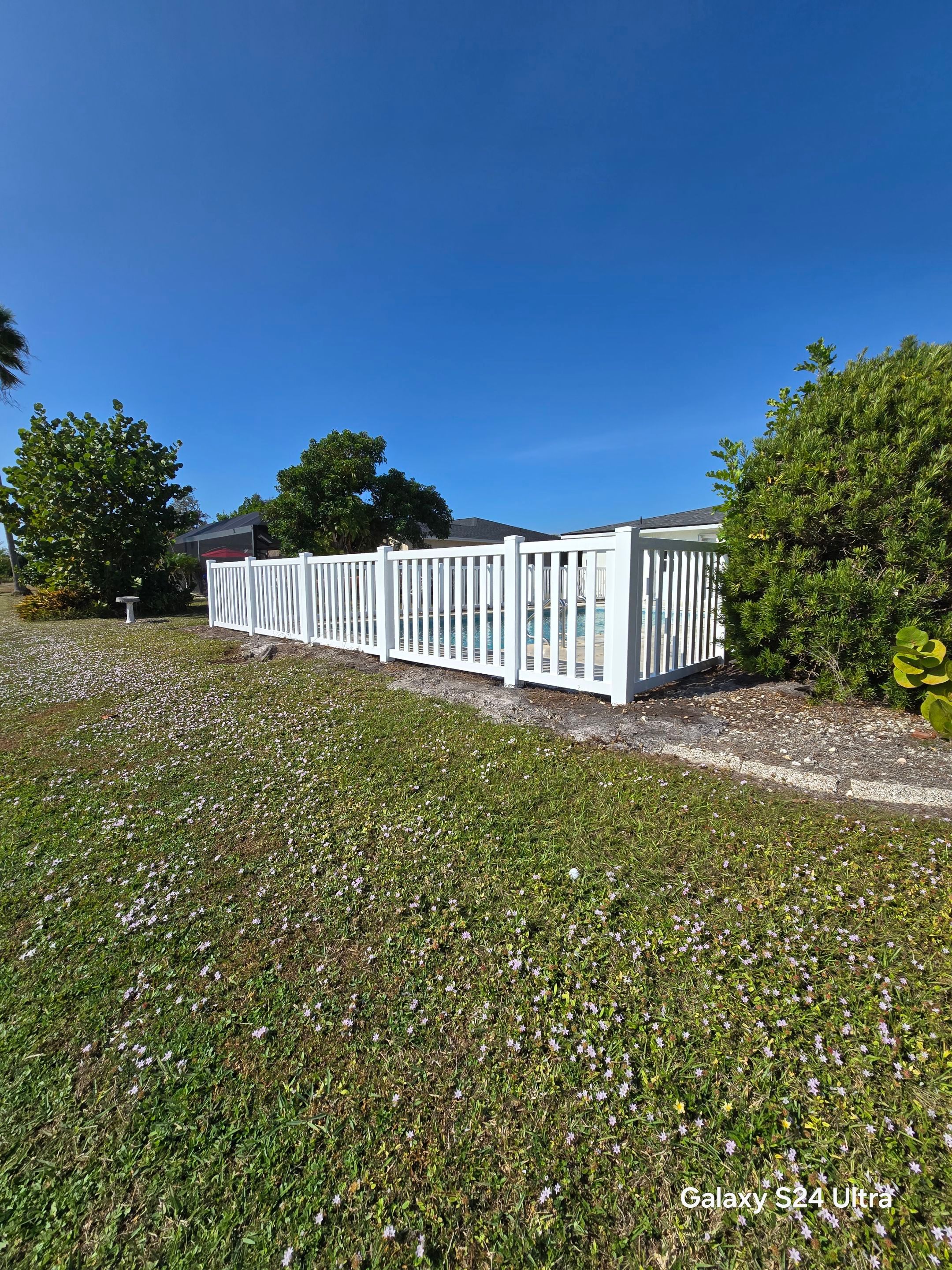 Vinyl Picket Fence for Pool in Port Charlotte by True Fence LLC