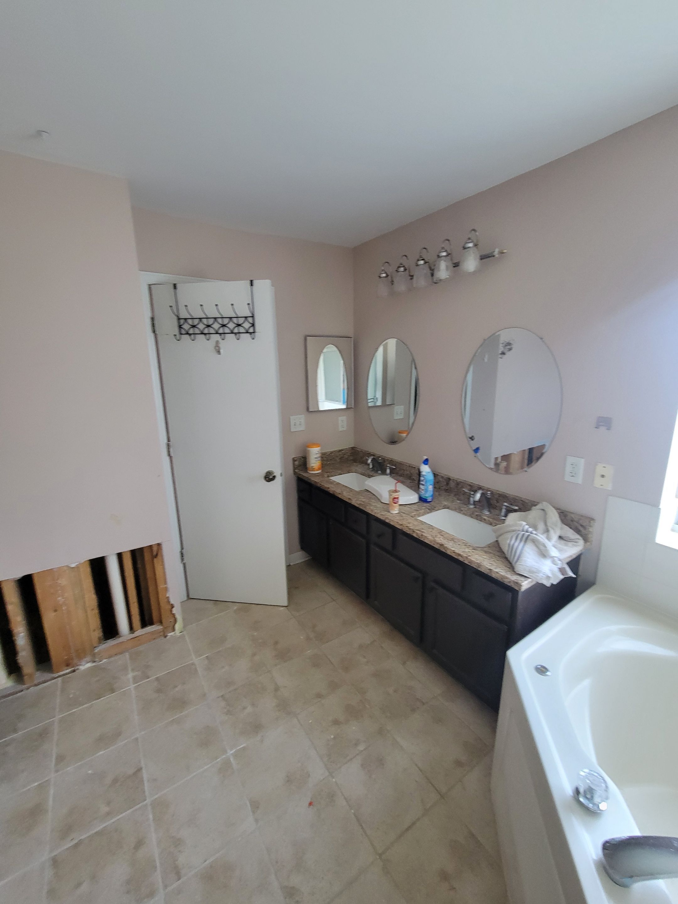 Toilet supply line break in 2nd level Master Bathroom by Chicagoland Water Medics