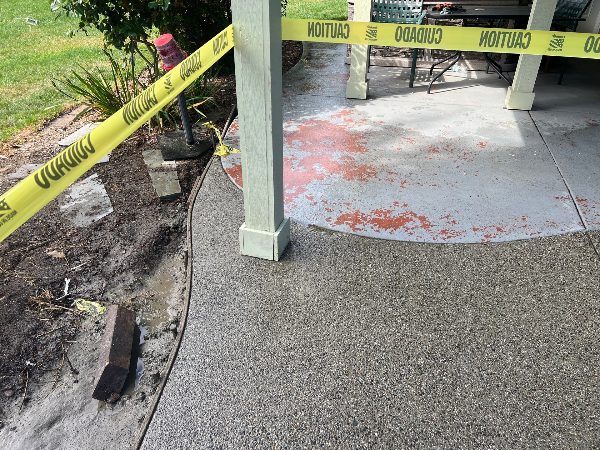 Ashley | Concrete Back Patio by Jireh Asphalt & Concrete Inc 