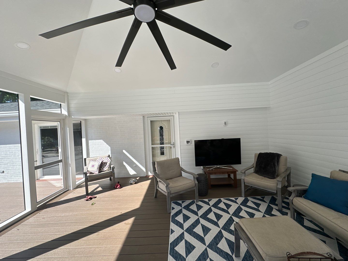 Large Deck Screened in Porch Project by Bec Construction Llc