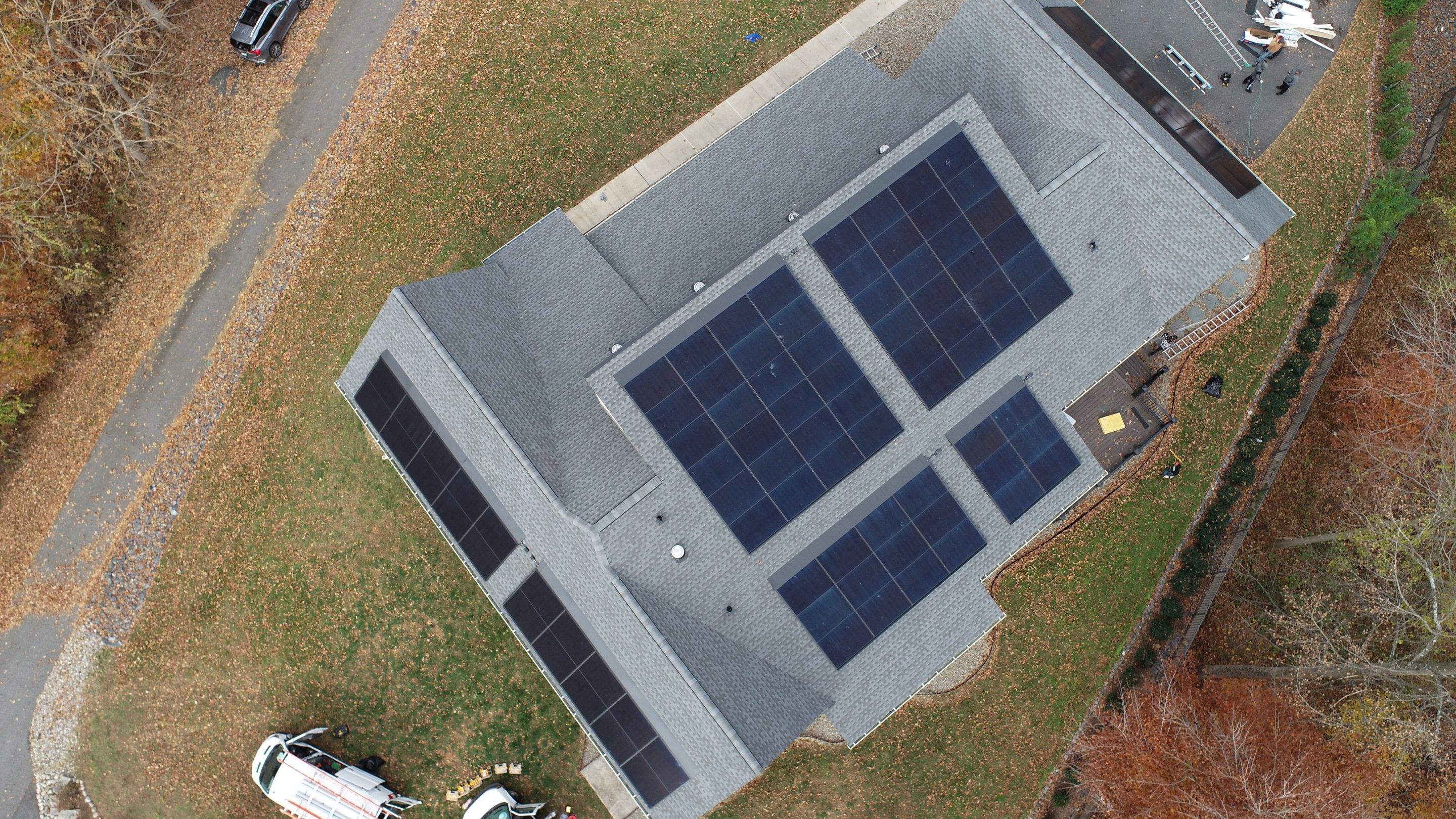 Solar Roof using GAF Decotech integrated panels by American Home Contractors