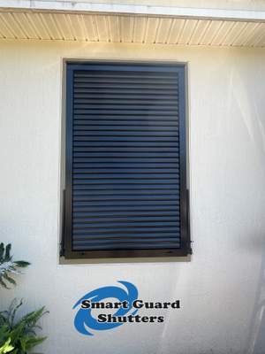 Impact Bahama Shutters in Jet Black MATTE