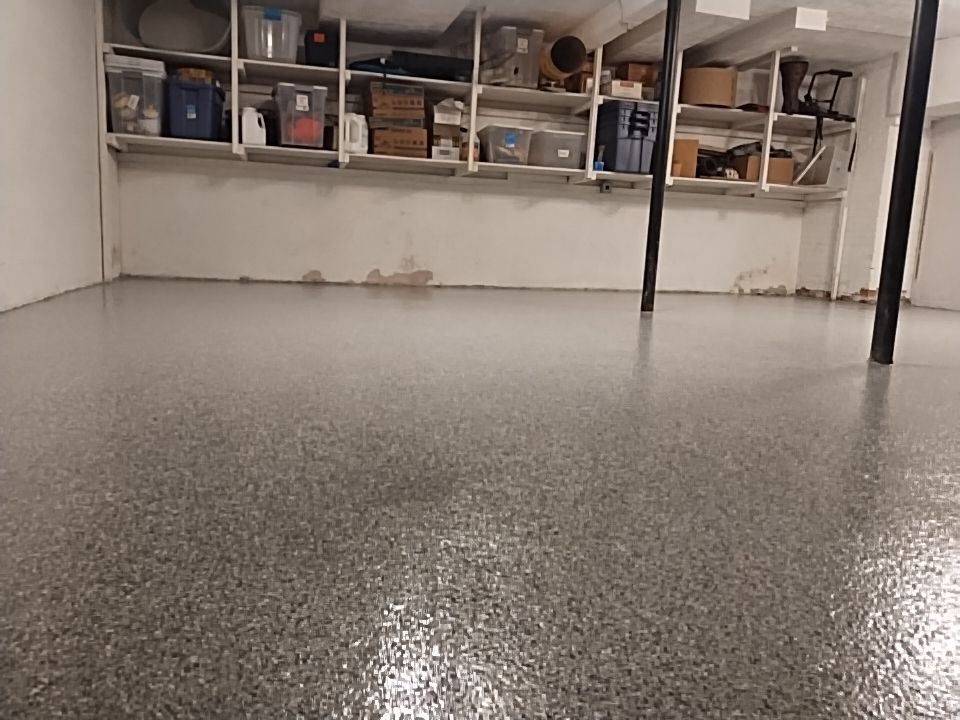 Basement in Newton, MA 02458 by Symphony Concrete Coatings