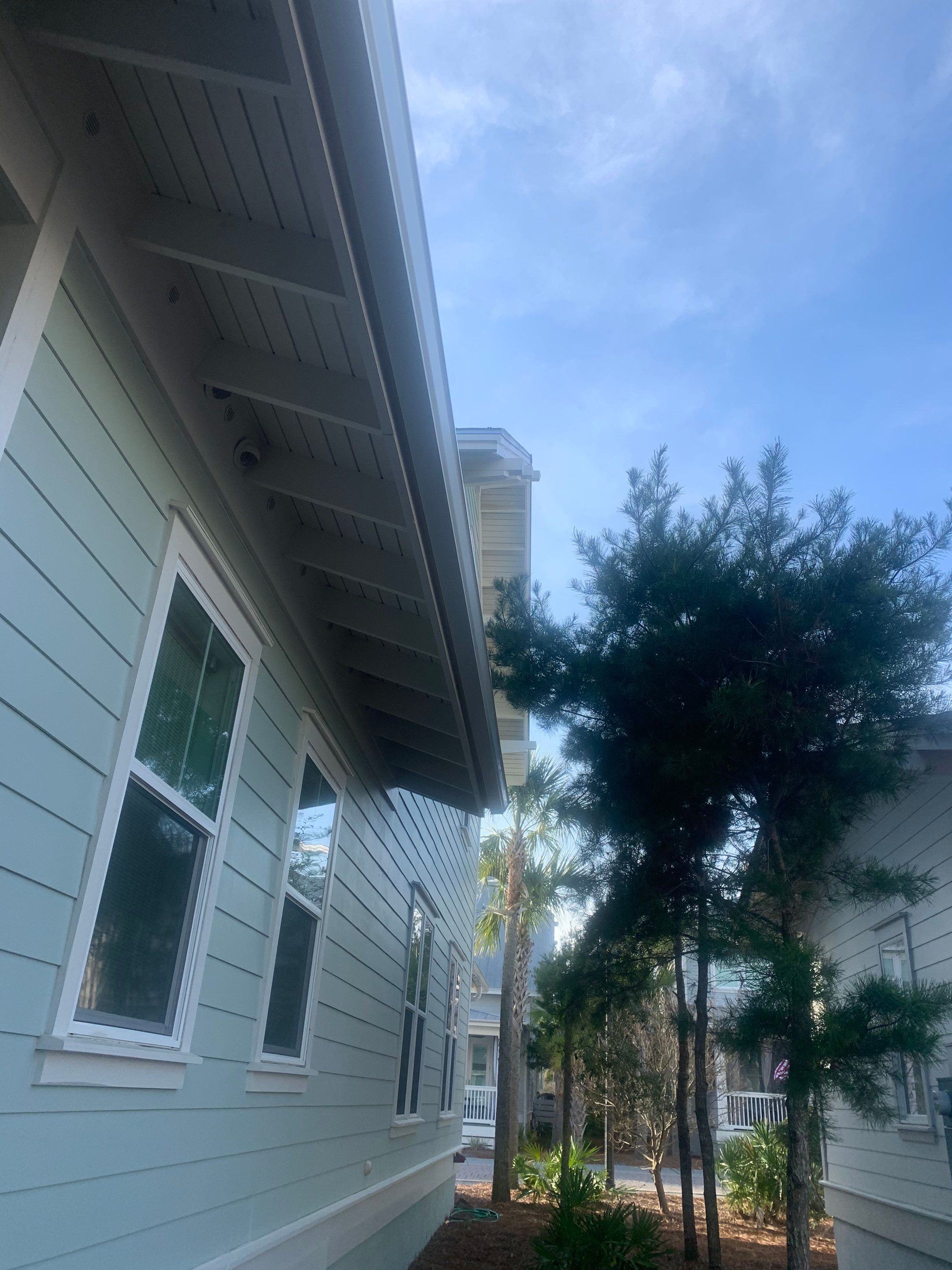 New Downspouts Installation in Rosemary Beach, FL by Gutter Professors