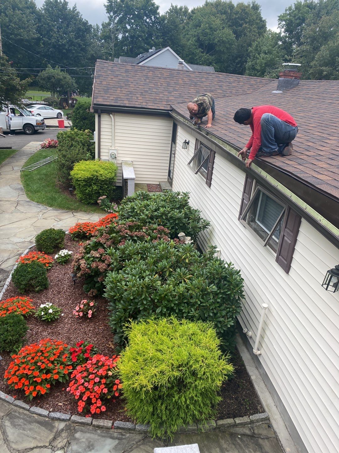 Residential Roofing Installation using Owens Corning Duration Brownwood by A Plus Exterior