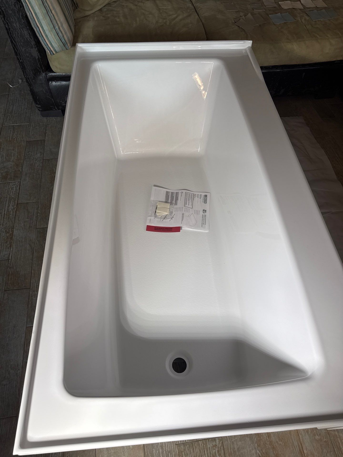 Shower Tub Installation with Underground Plumbing by Us Plumbing 