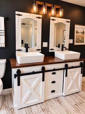 Modern Farmhouse Bathroom Remodel with Custom Walk-In Shower & Soaking Tub