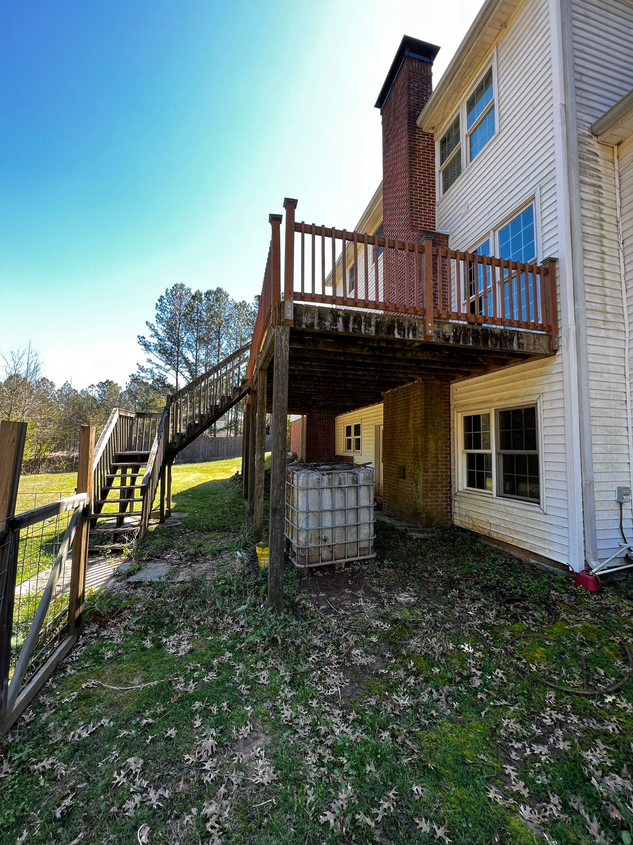 Pressure-Treated Wood Deck and Side Porch Replacement in Dacula by Swift Home Renovations