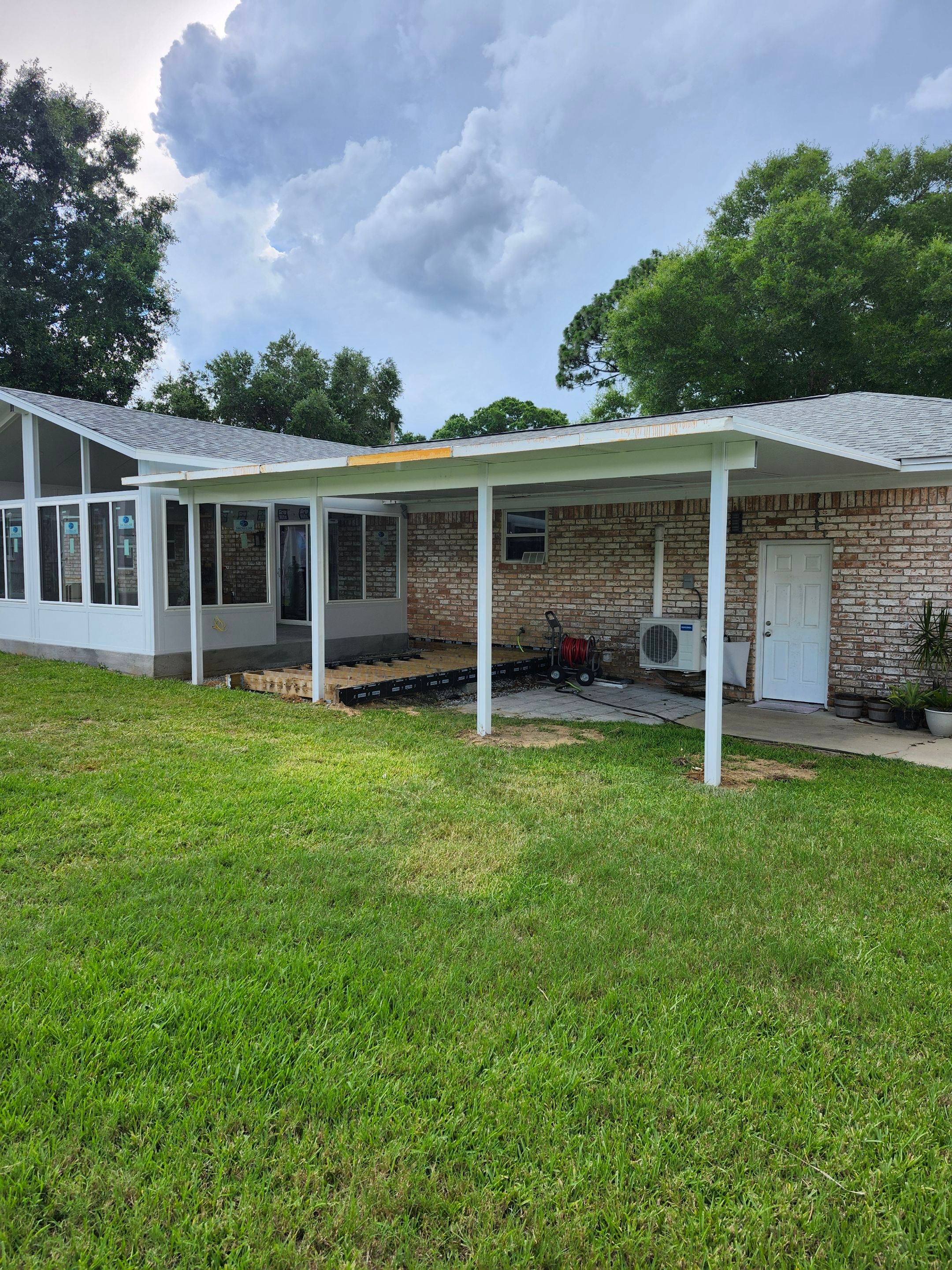 Cathedral Glass Room w/Adjoining Patio Cover by Titan Sunrooms