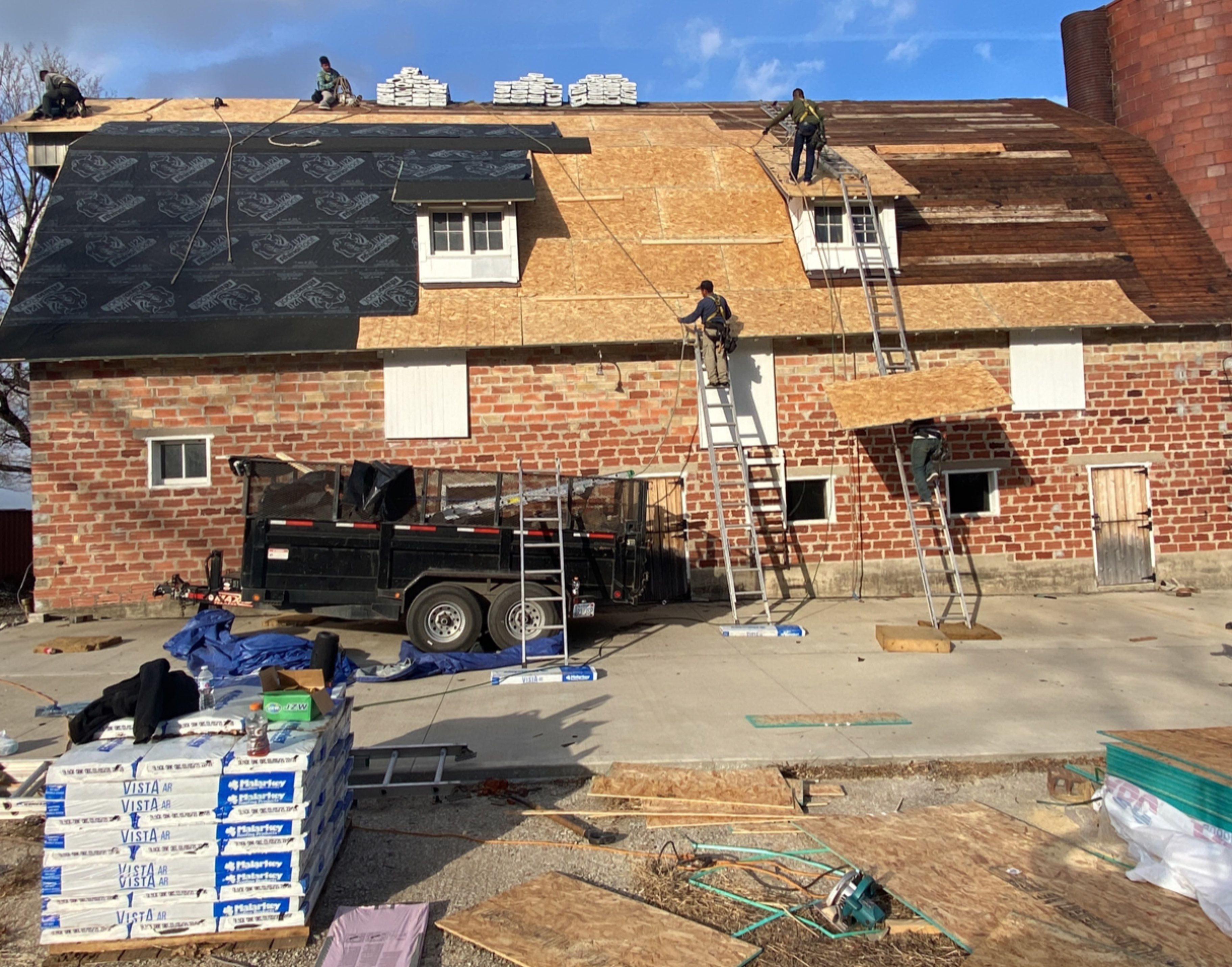 Roof Replacement with upgraded needed exhaust ventilation using Malarkey Vista Class III Impact Resistant Shingles in Black Oak color by Gorilla Exteriors Contracting, LLC