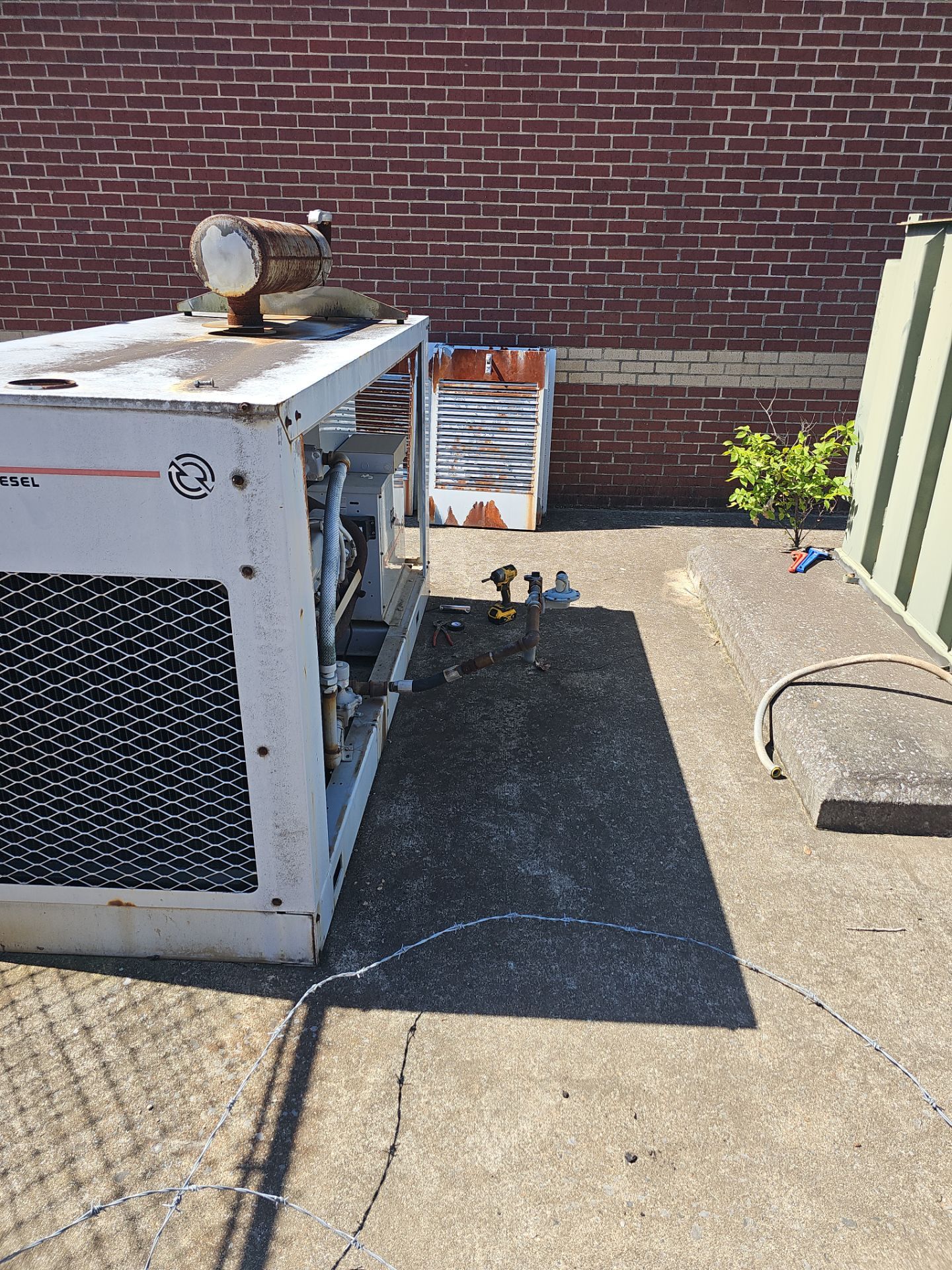 Utility Locating at a school for fence install by Alsip Locating Service, LLC