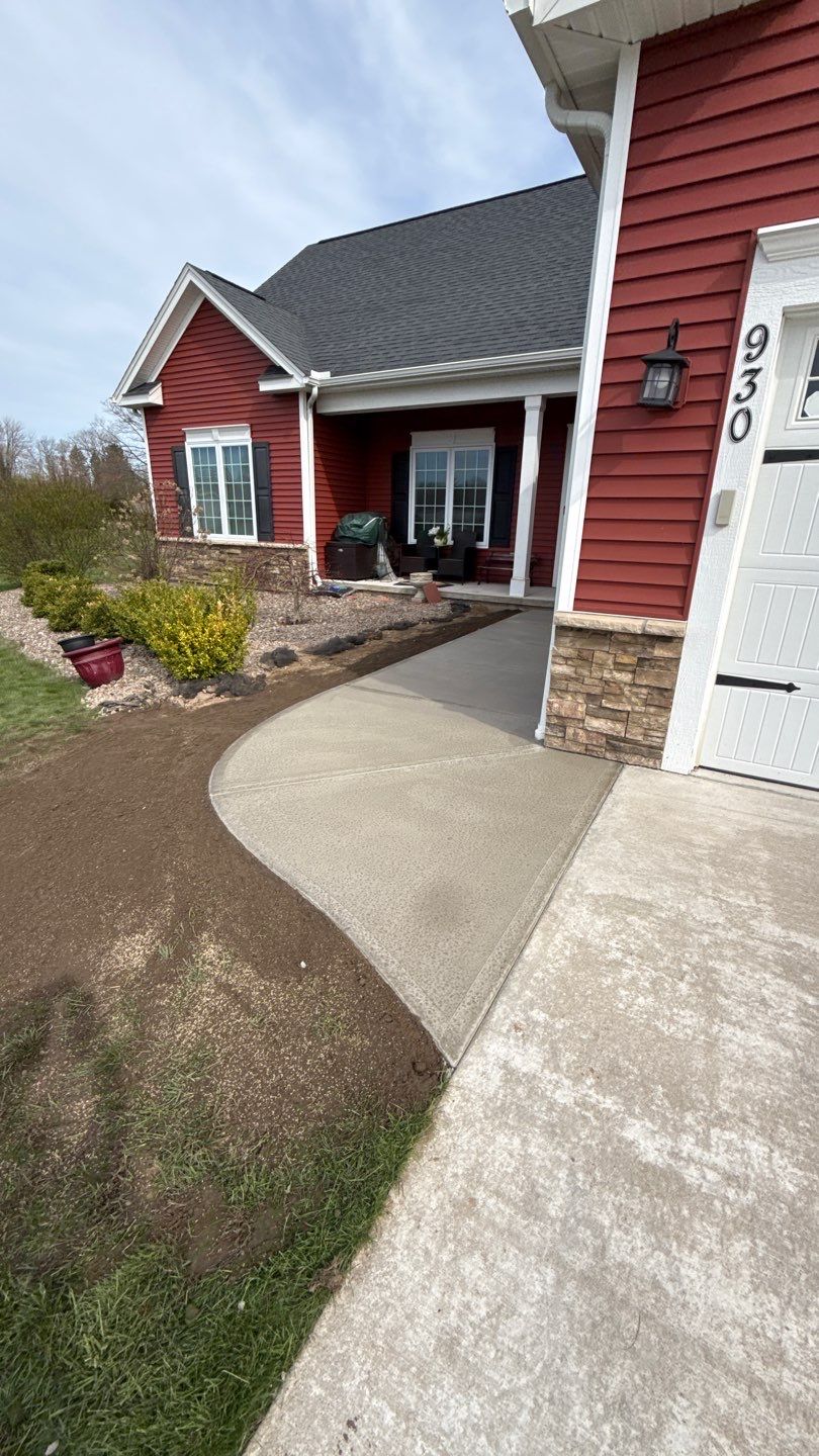 Pittsford Broomed Finished Walkway by NG Masonry & Construction LLC