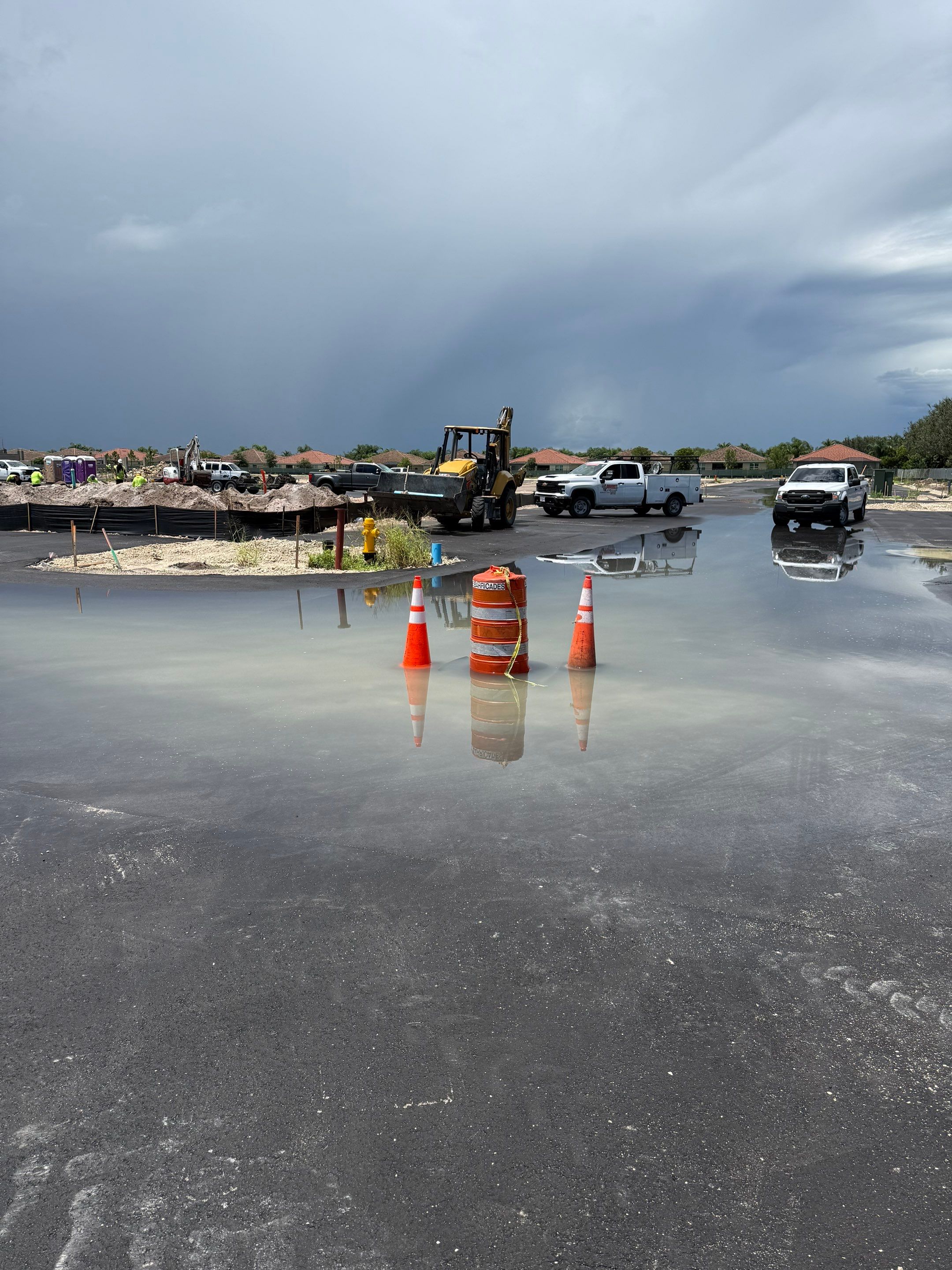 Cleaning Clogged Construction Site Catch Basins by APS Power & Water