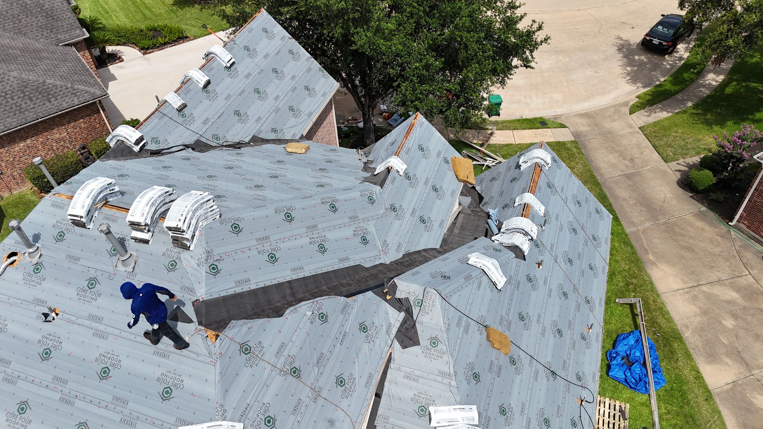 Residential Roofing Installation using IKO Nordic in Cypress by Core Four Roofing