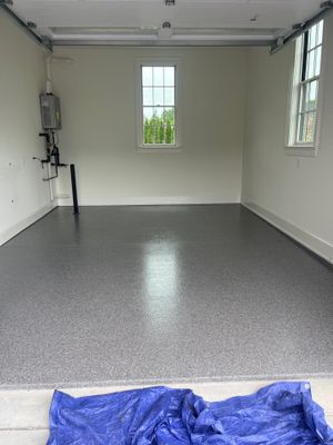 Garage Floor Coating using Briar