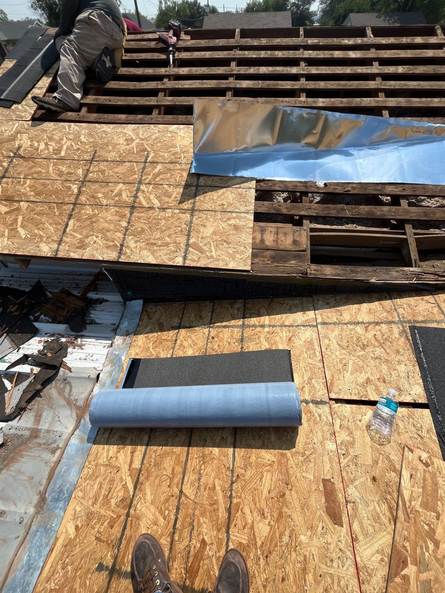 Reroof with Full Redeck by Berry Good Roofing 