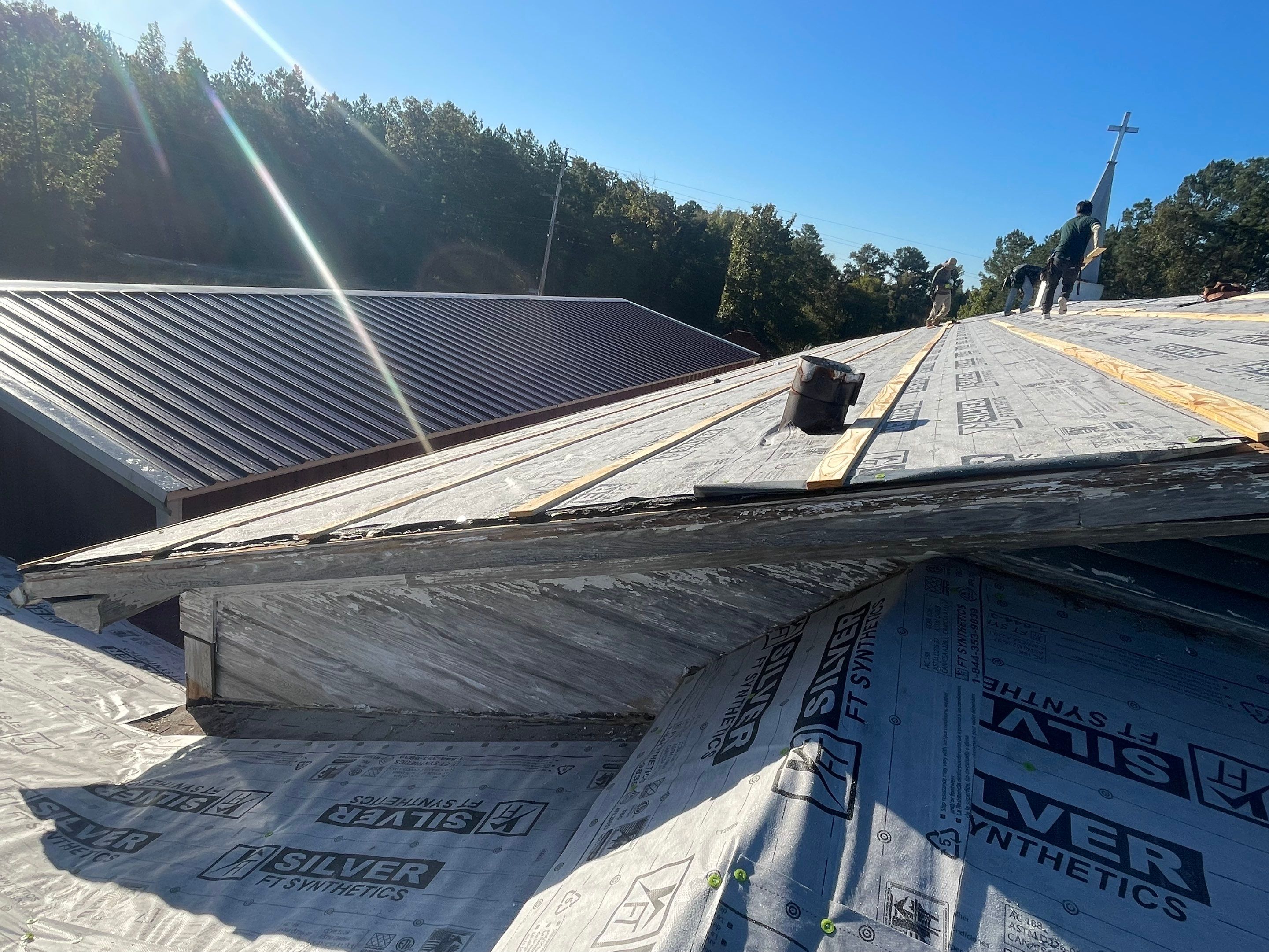 Residential Metal Roof Replacement using Reed's Metals: 26 GA. Colored Residential Metal Panels (Barn Red) by Hostetler Roofing