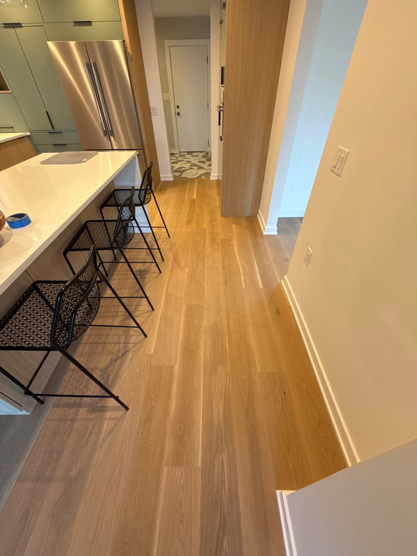 7 inch white Oak invisible finish by Ann Arbor Hardwoods