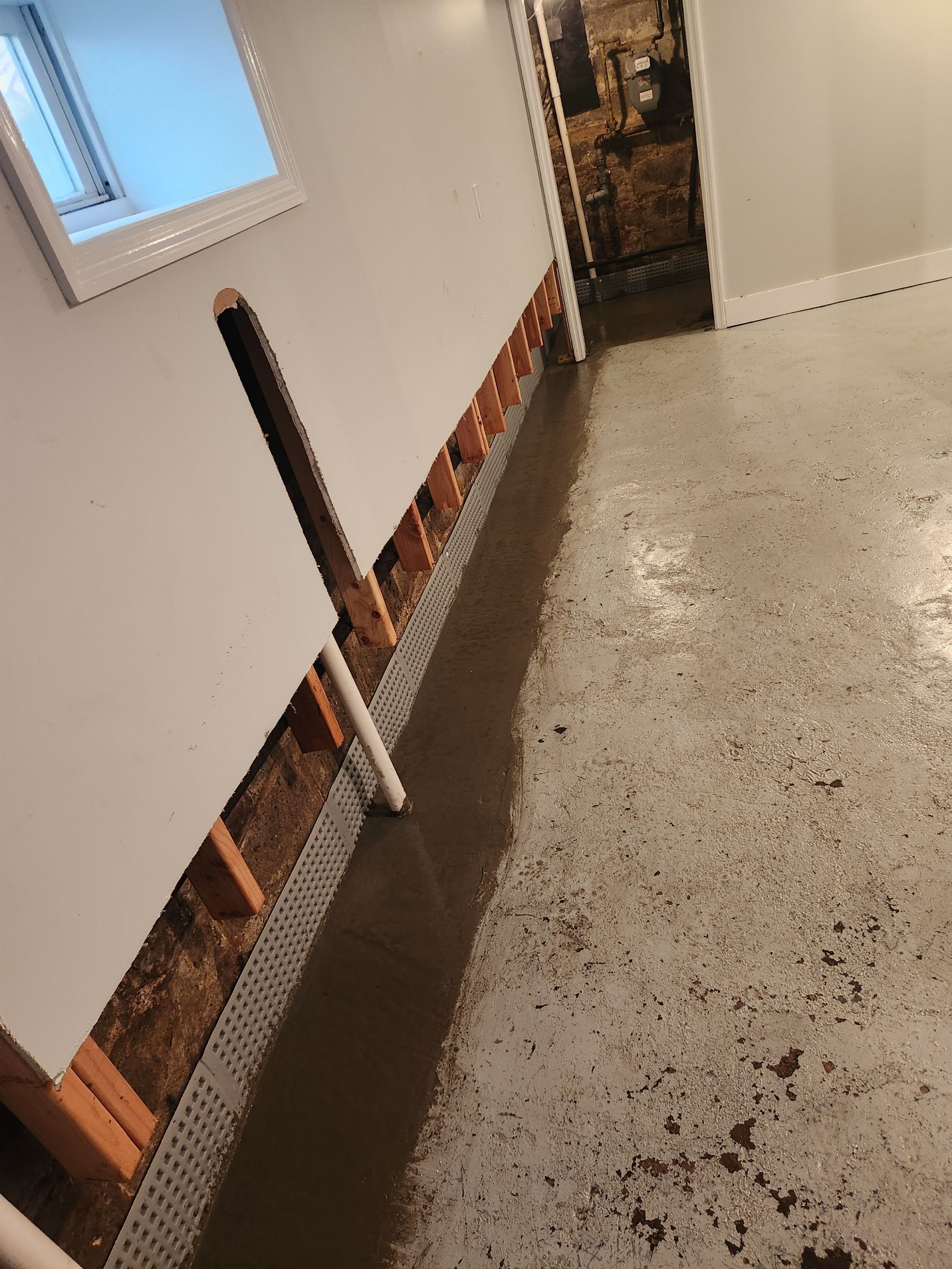 Interior French Drain West Orange NJ by Pure Service Pro, LLC 