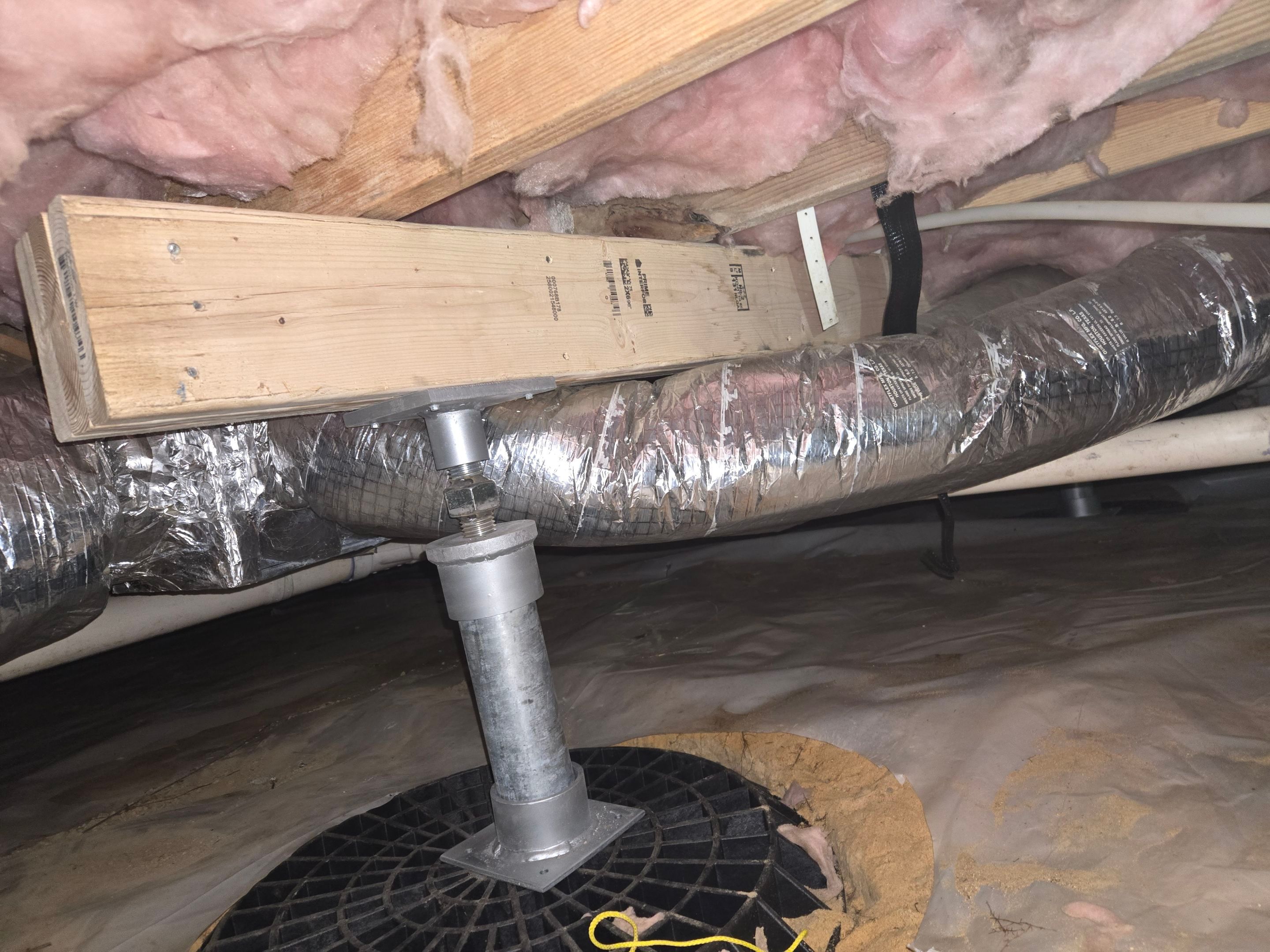 Project in Smithfield by Patriot Crawl Space Repairs