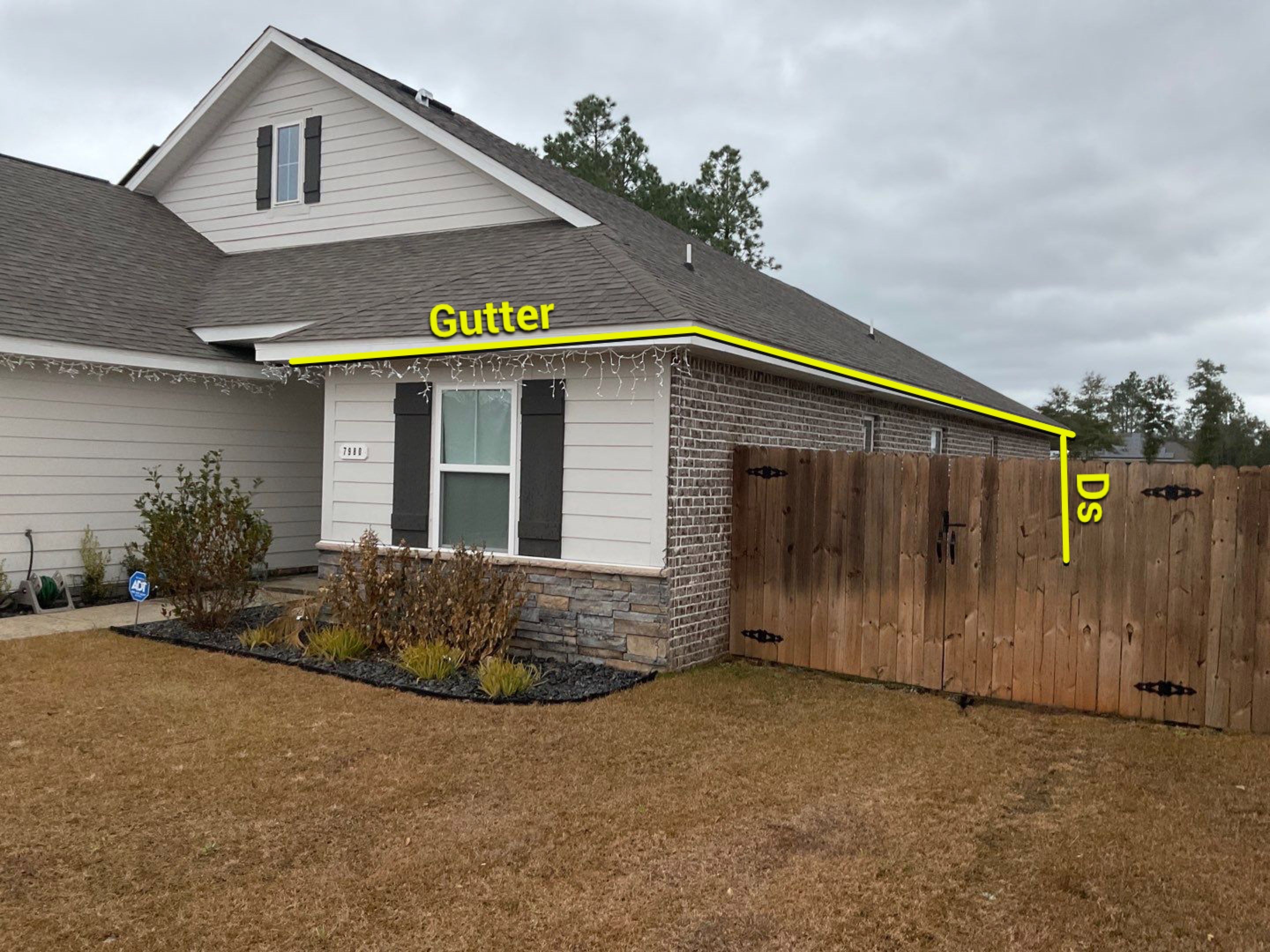 Seamless Gutter Project in Milton FL by Gutter Professors