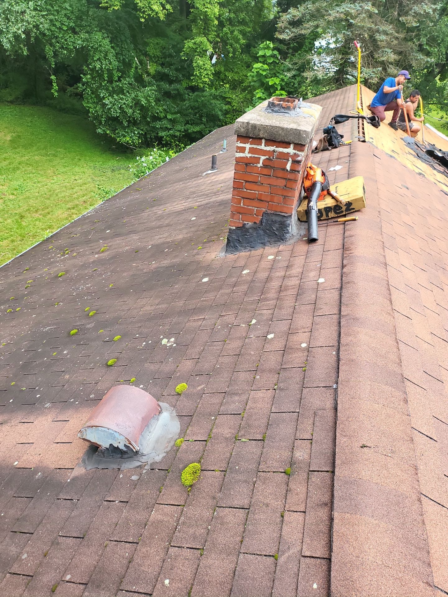 Residential Roofing Installation using Owens Corning TruDefinition Duration AR - Colonial Slate by A Plus Exterior