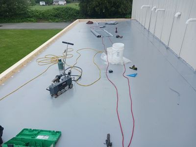 Residential Shop flat roofing Installation using Durolast membrane