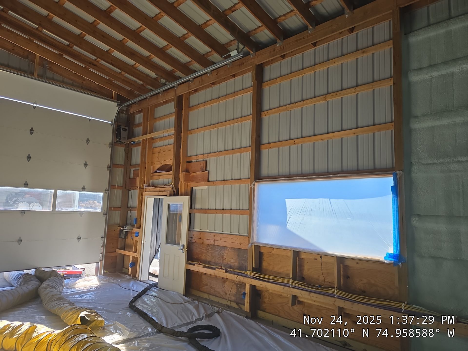 Exterior Walls using Closed-Cell Spray Foam by NYS Foam & Energy