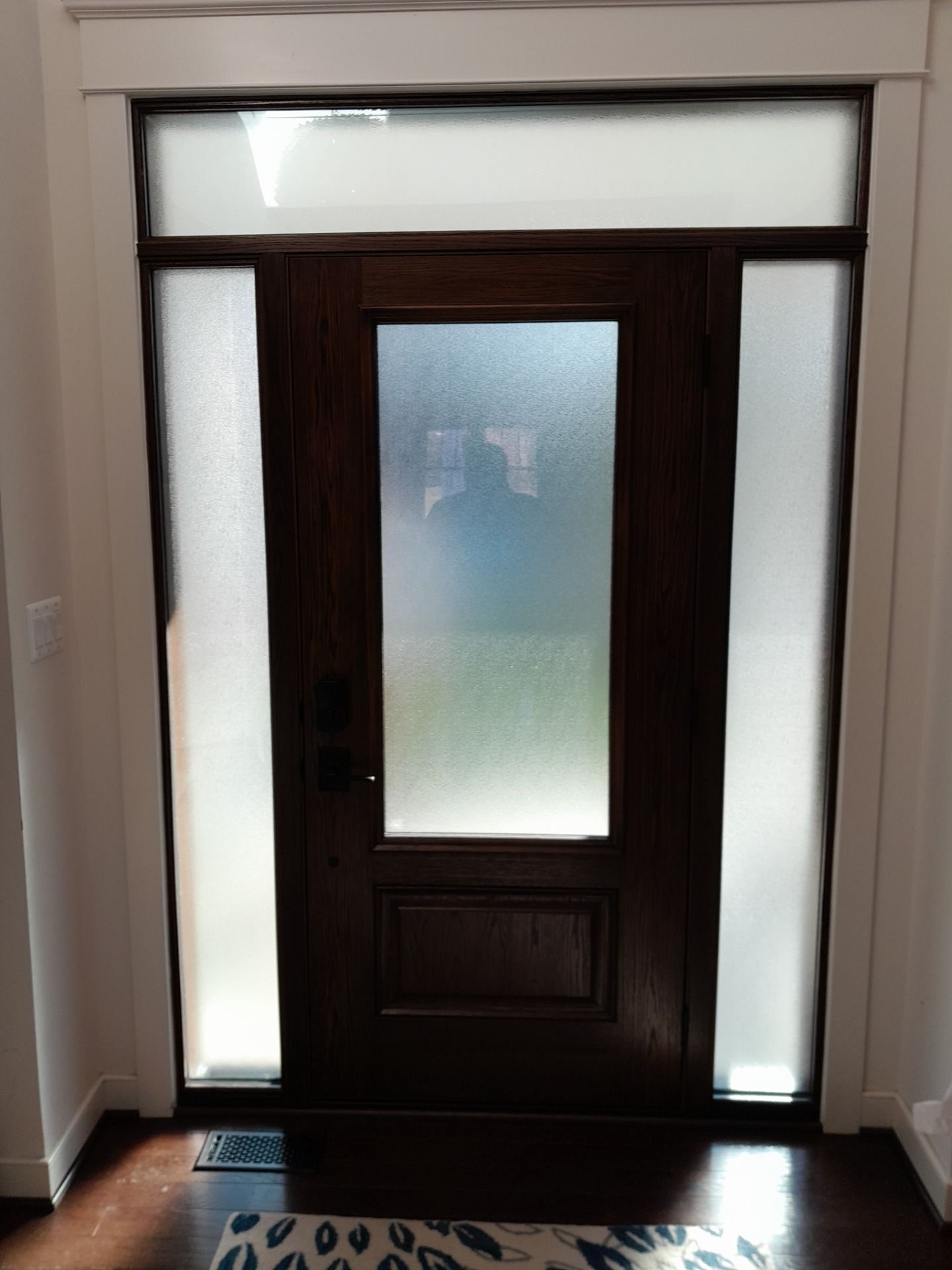 Door replacement with ProVia Oak Signet door by Window Depot of Annapolis