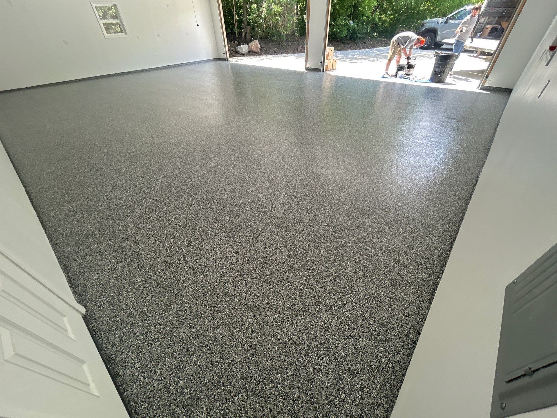 Brashed Gray by Granite Garage Floors