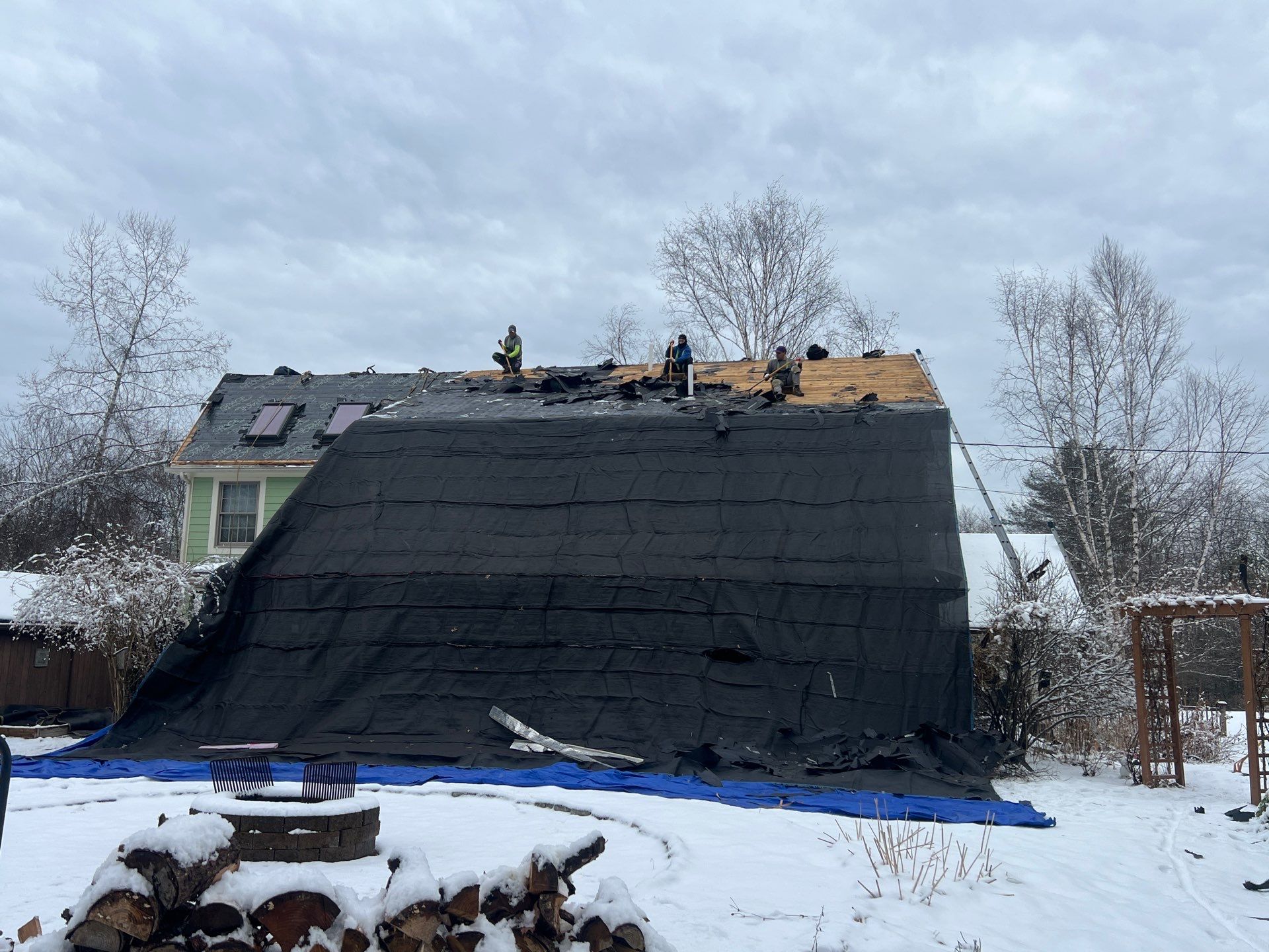 OC Roofing System Installed in Falmouth, ME by Tall pine roofing