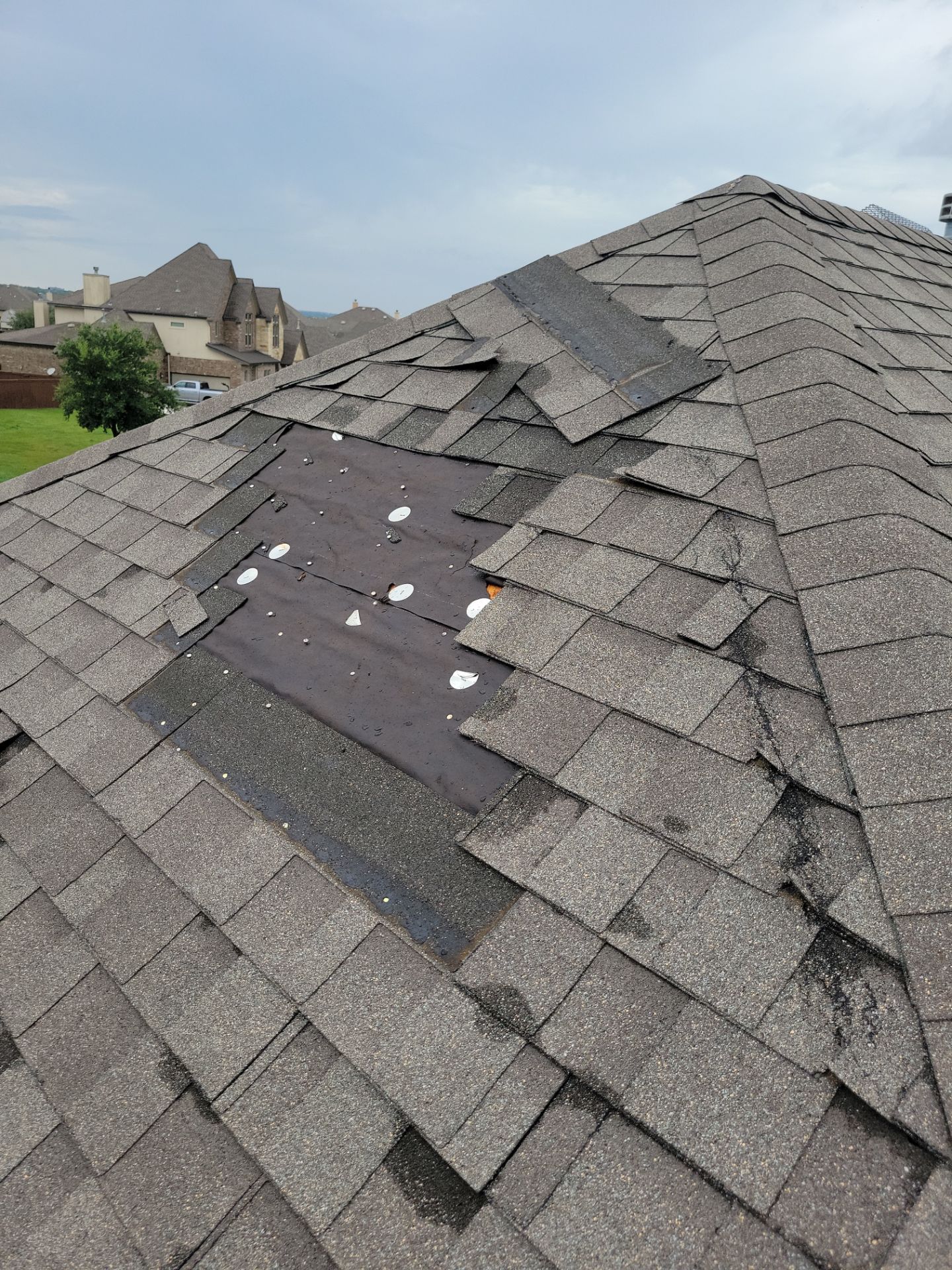 Asphalt Shingle Roof Repair and Synthetic Underlayment Installation in Converse by Heaven Sent Roofing, LLC
