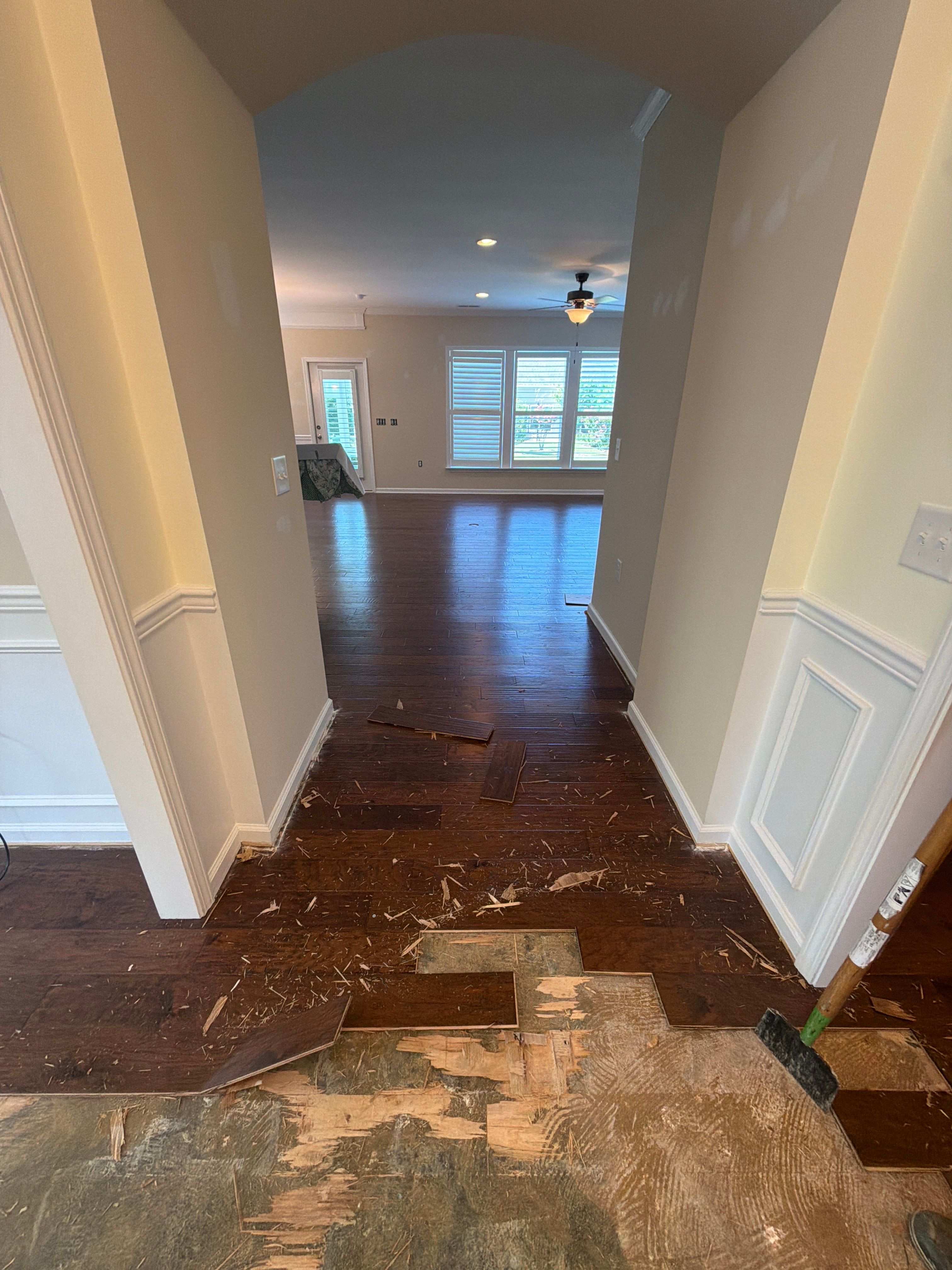 Luxury Vinyl Plank Flooring Installation and Interior Refresh in Durham by Billy Weatherspoon Contractor