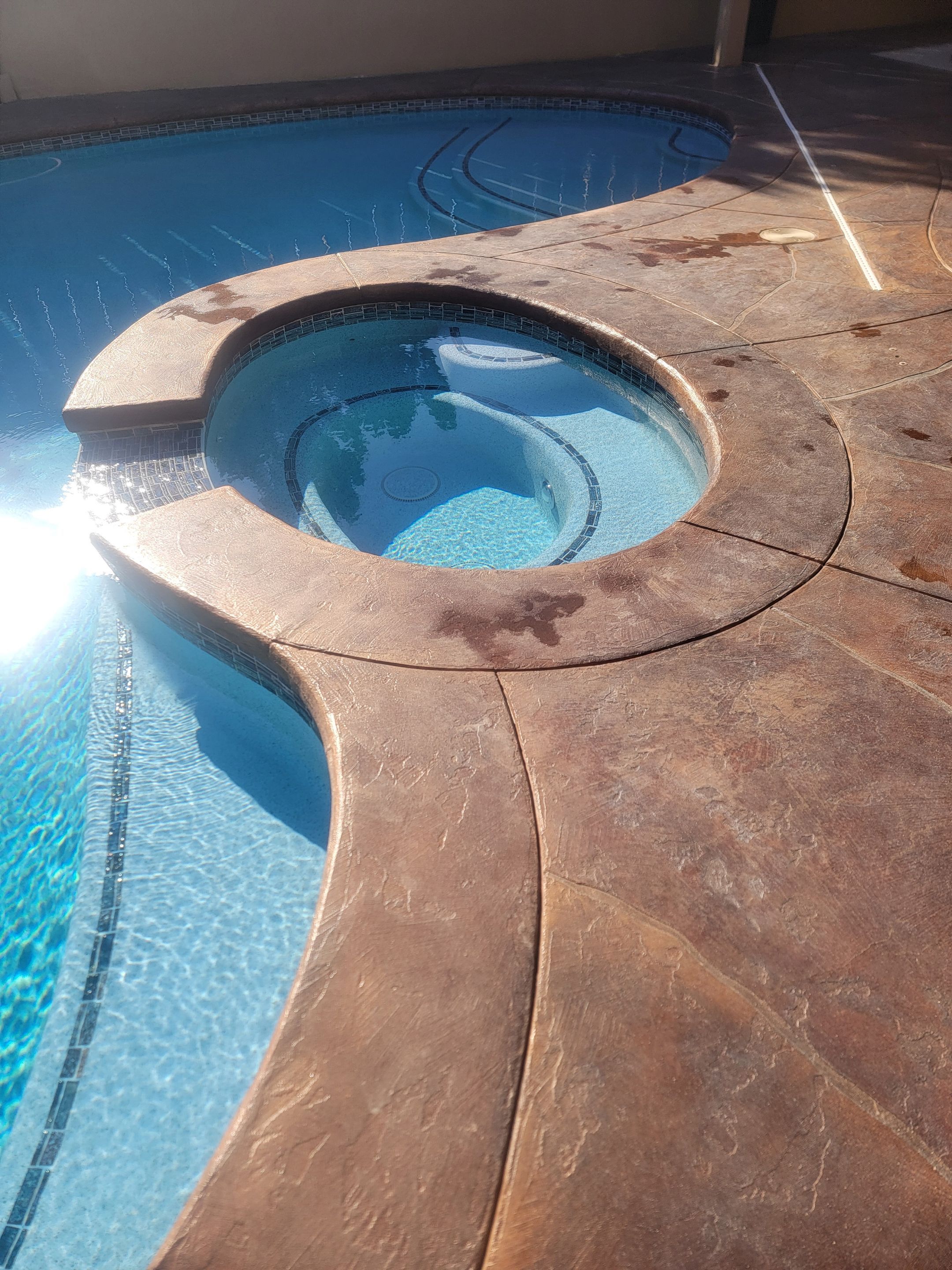 Quartz 2 tone Pool deck by Matt Gifford Painting LLC