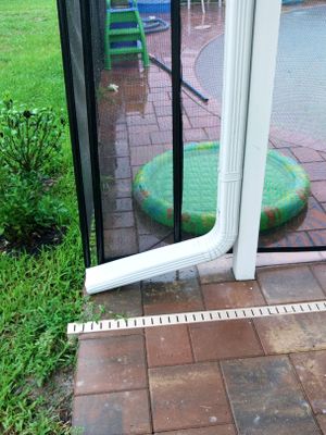 White Down Spouts using Downspout Extension in Fort Myers FL