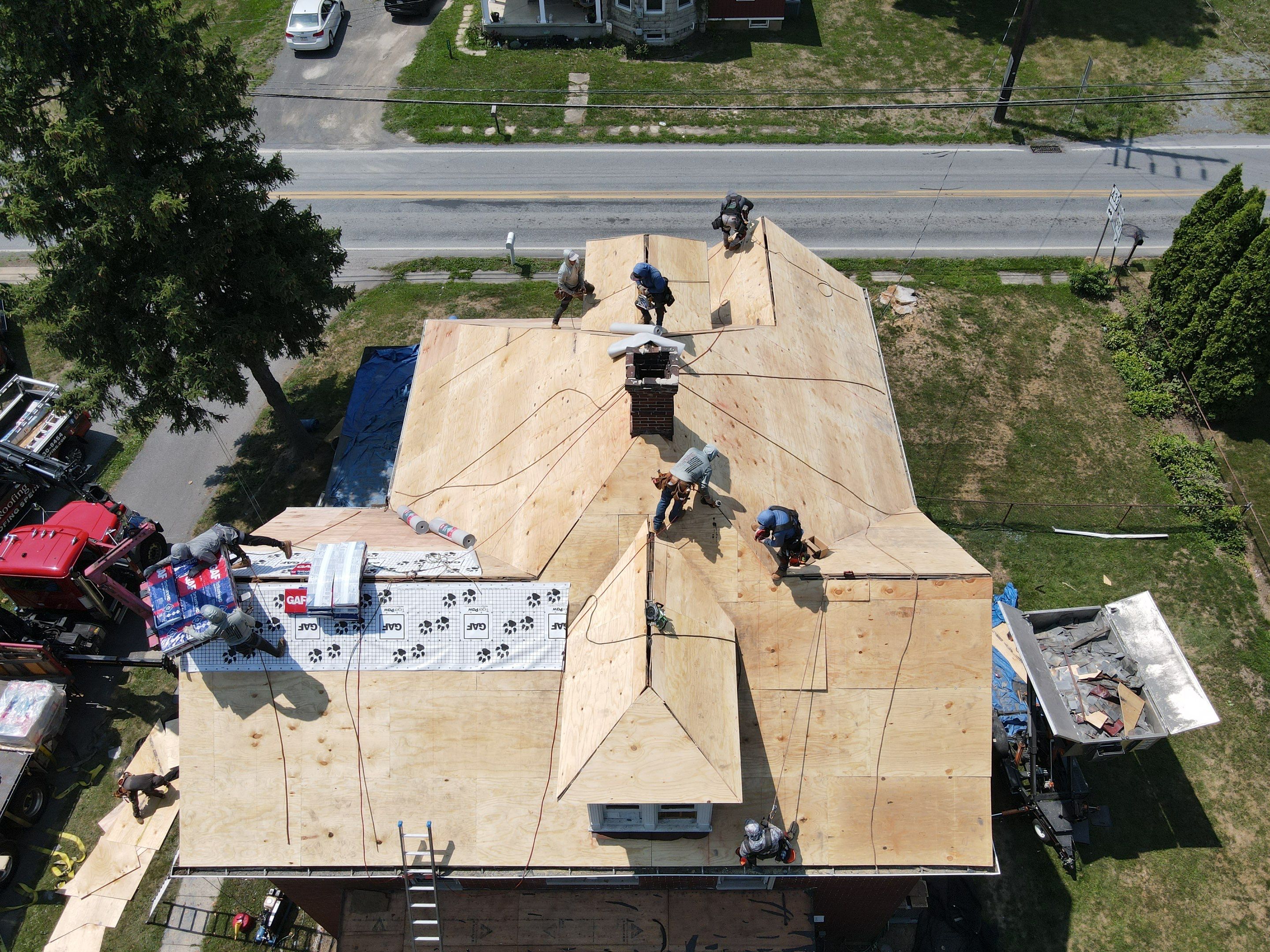 Slate Roof Removal  by Teflon Roofing