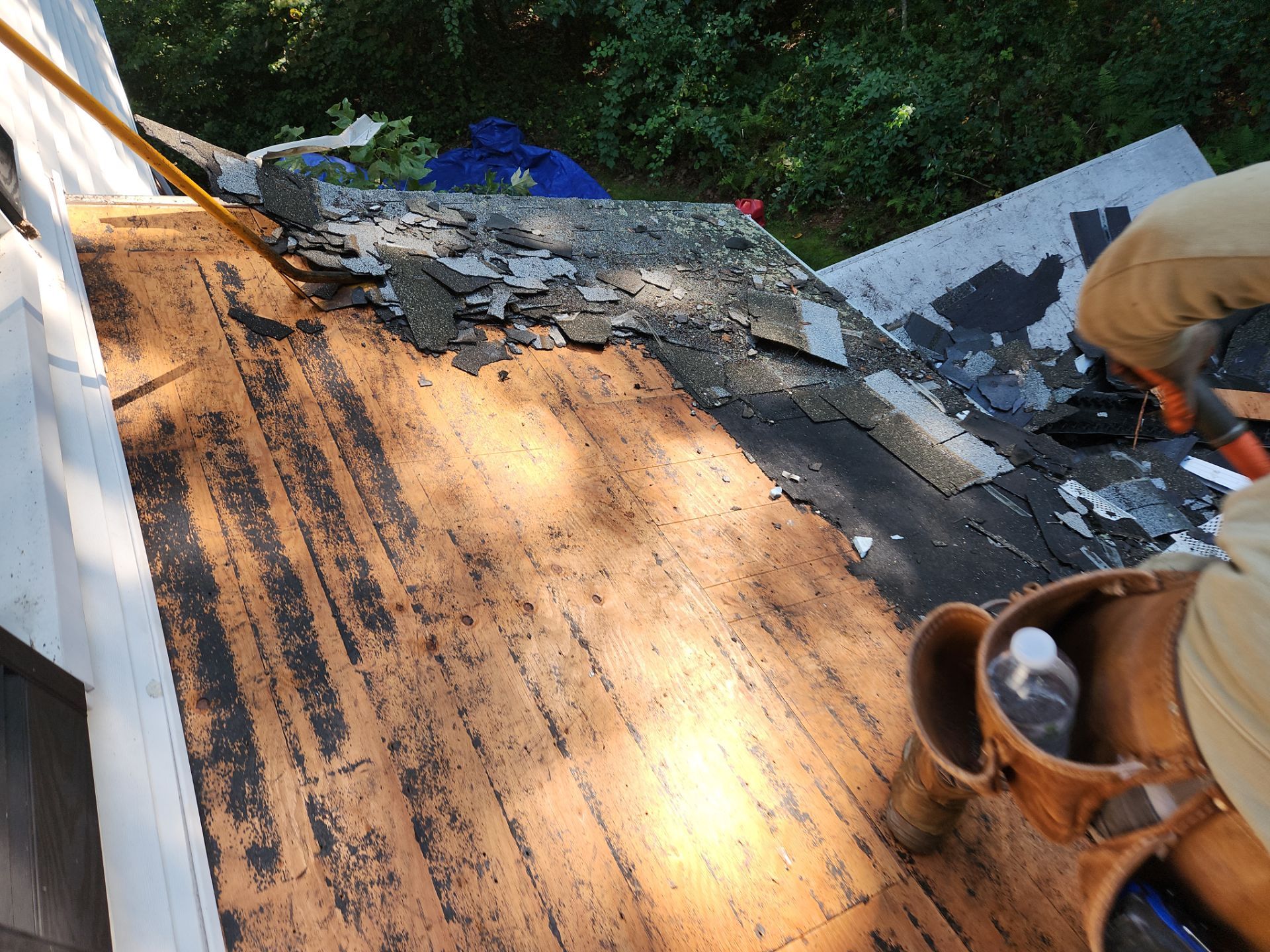 Residential Roofing Installation using Owens Corning TruDefinition Duration AR - Estate Gray by A Plus Exterior