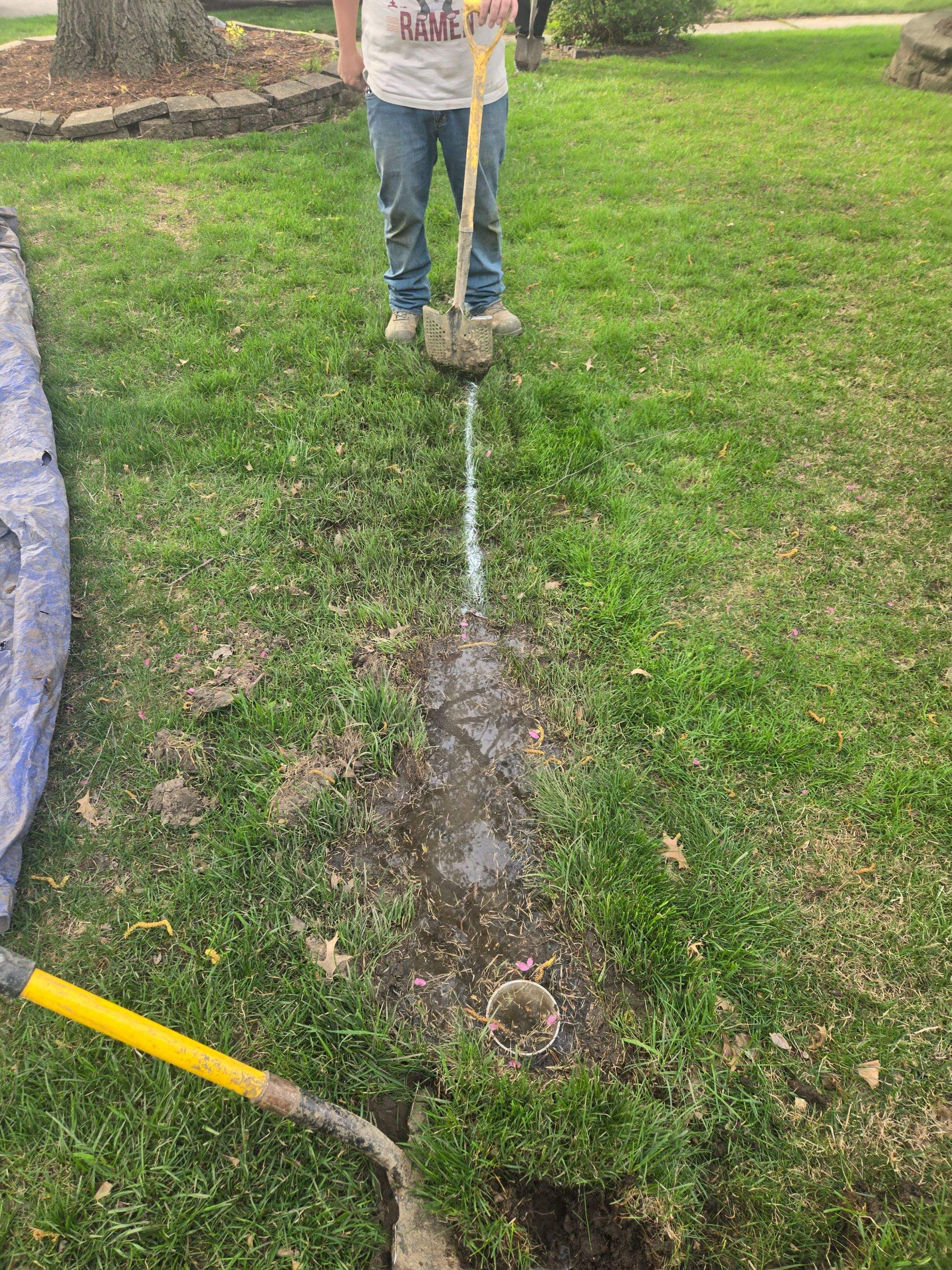 Exterior Sump Pump Discharge System by Allied Water Services