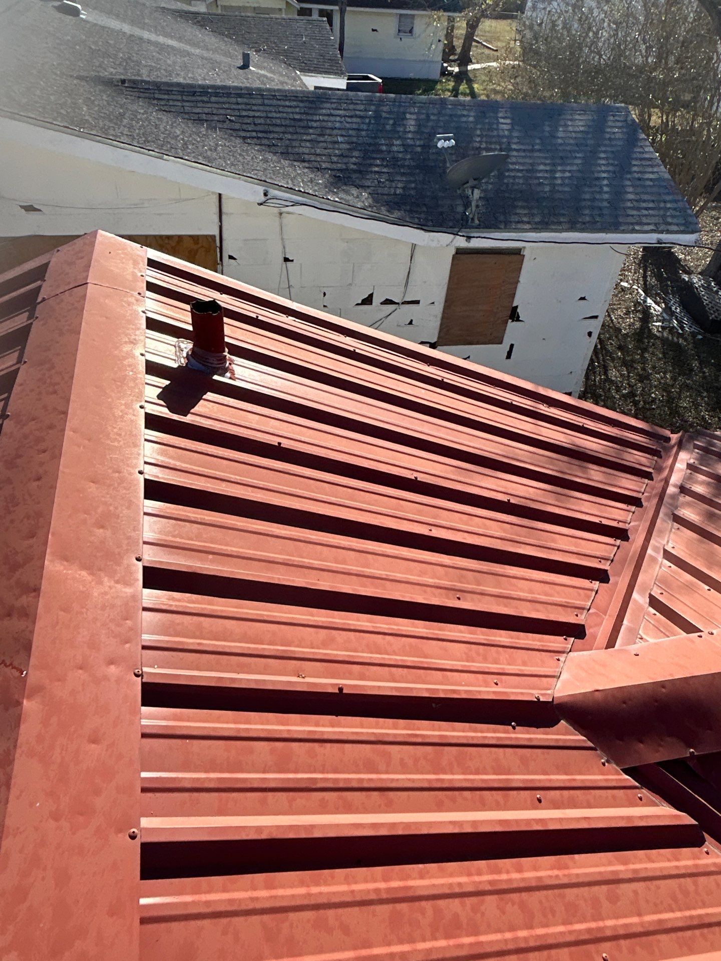 Metal roof makeover - Project in Taft, TX by Frontline Contracting Llc - DBA Frontline Roofing - DBA Frontline Home Solutions