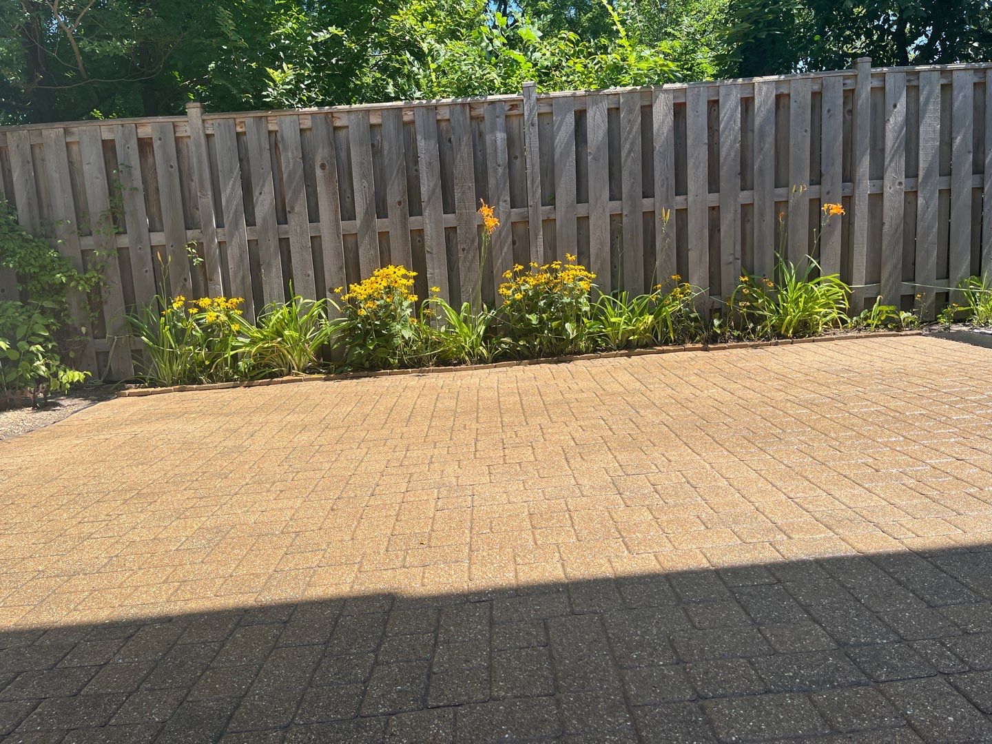 Highland Park, Brick paver cleaning sanding and sealing   by Northern Power Washing LLC.